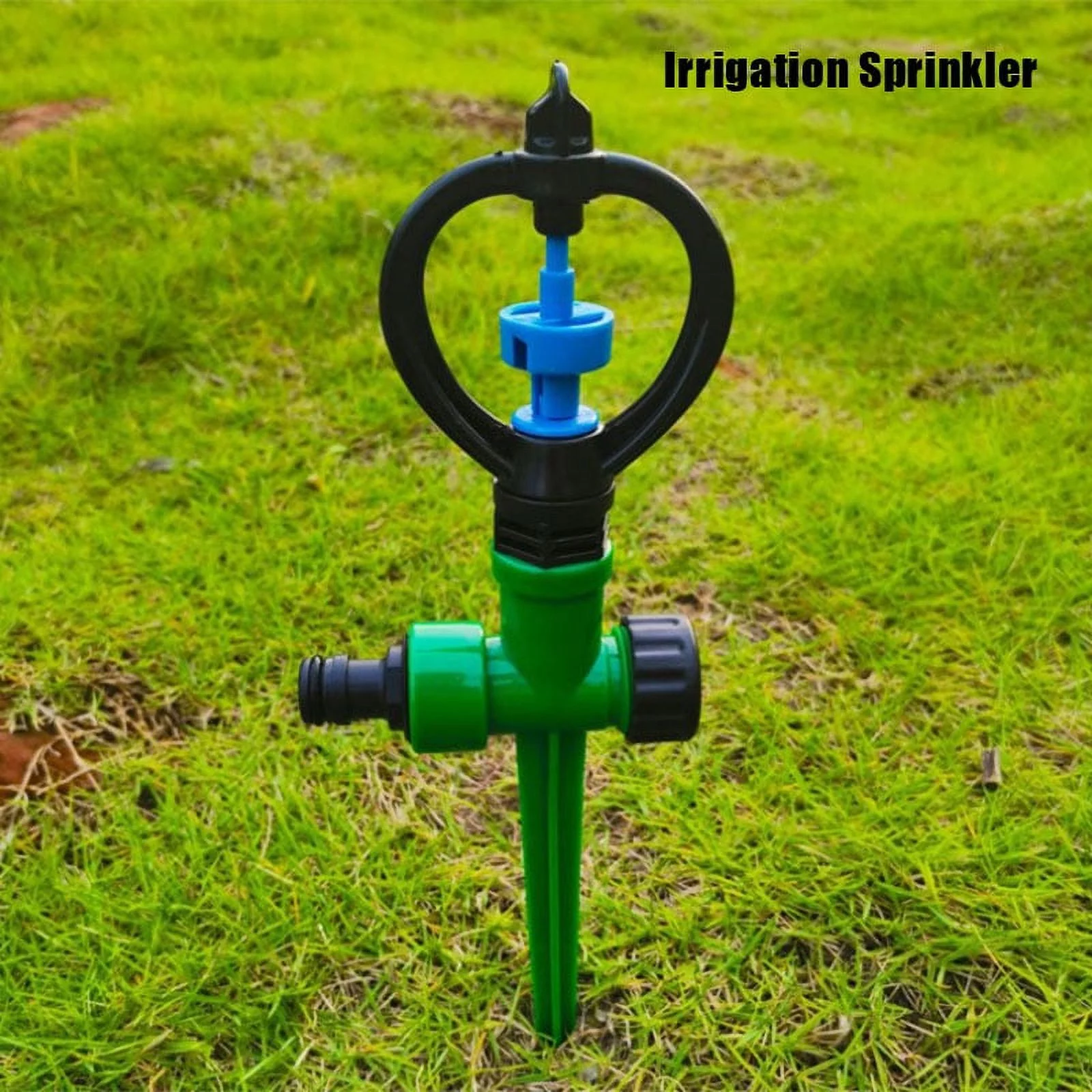 Garden Farm Irrigation Sprinkler With Support 360 Degrees Rotary Lawn Watering