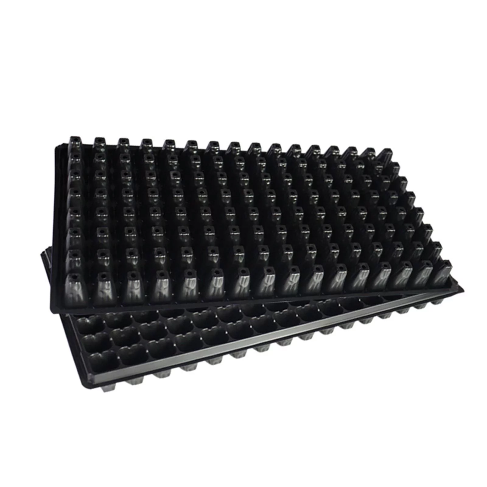 10 Pieces Seedling Starter Tray Seedling Plug Trays 128 Holes Planting Trays Germination Propagation Thickened Seedling Trays 100g