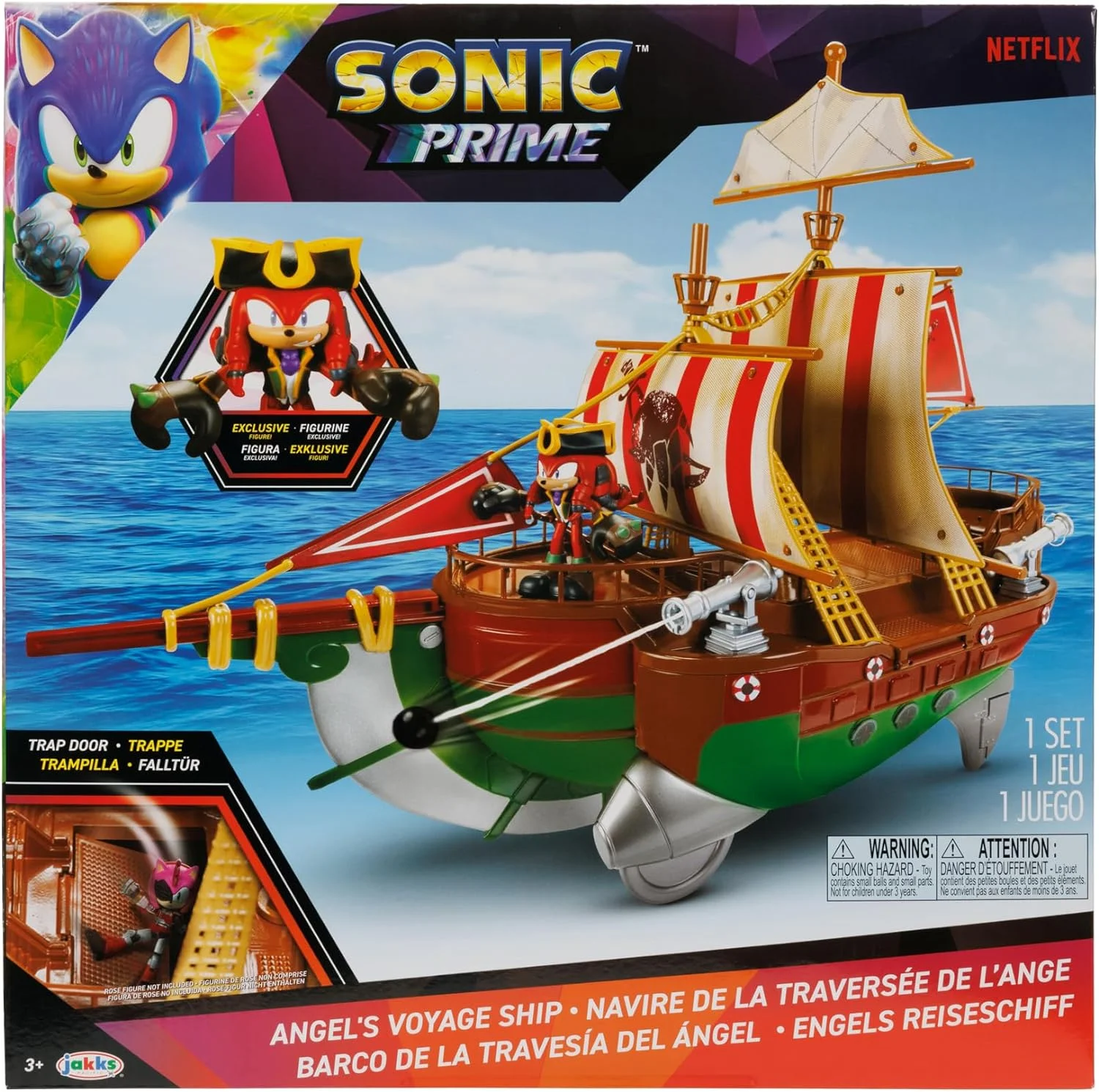 Sonic The Hedgehog Prime Angels Voyage Ship Action Figure Playset