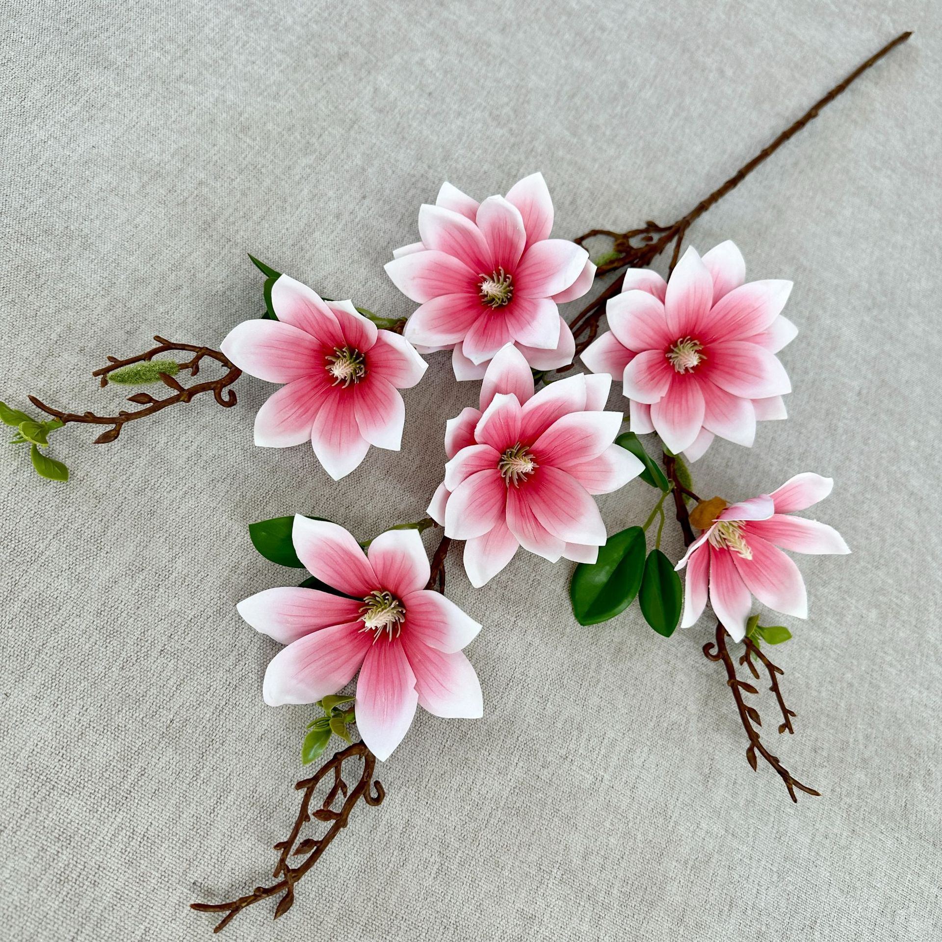 Single Branch Millennium Magnolia Xiaolongfeng Furnishing Living Room Flower Settings Wedding Wedding Wedding Flower Material