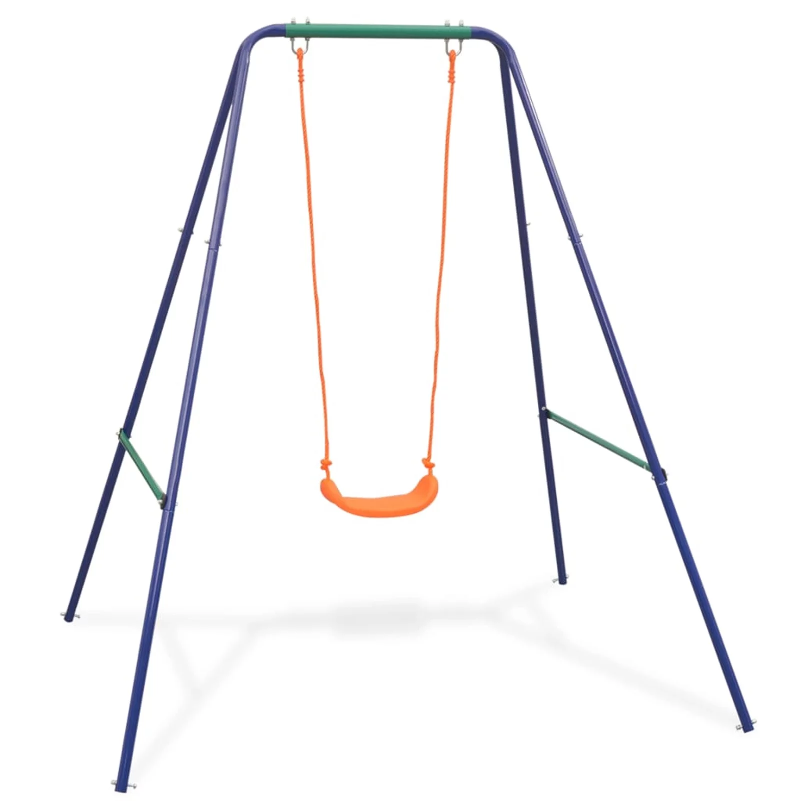 Tomshoo 2-in-1 Single Swing and Toddler Swing Orange