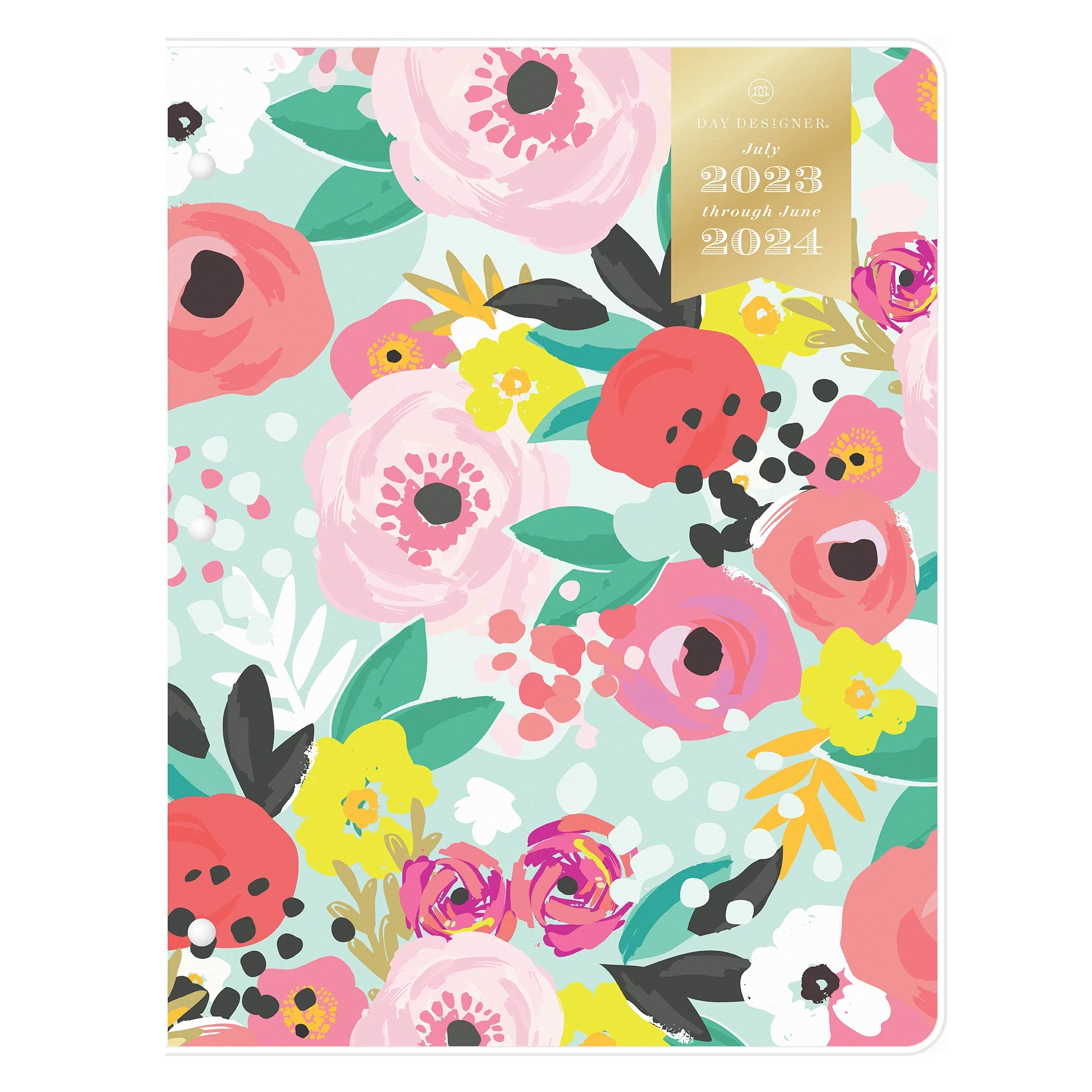 2023-2024 Monthly Stapled Planner, 8.5x11, Day Designer for Blue Sky, Secret Garden Mint