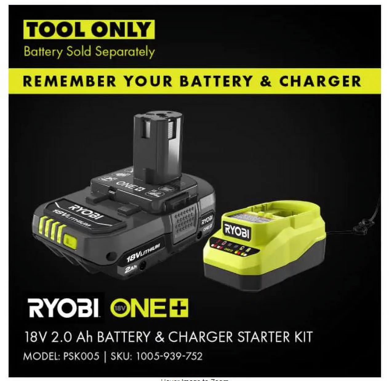 Ryobi ONE+ 18V Cordless Handheld Electrostatic Sprayer Kit