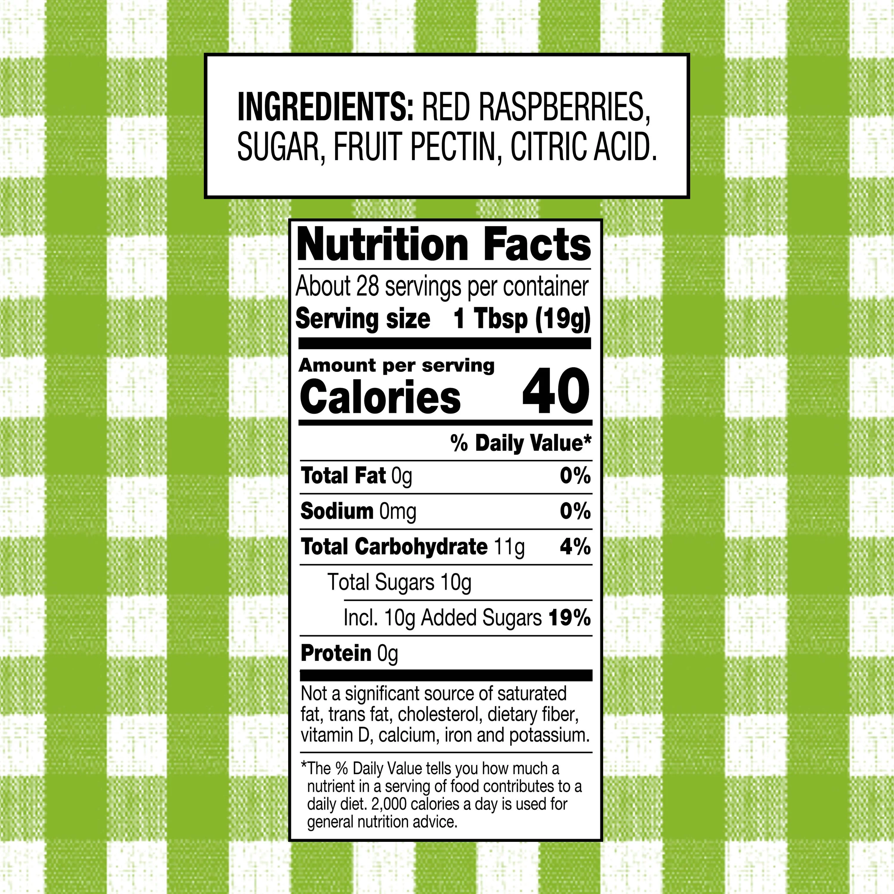 (4 pack) Smucker's Natural Red Raspberry Squeezable Fruit Spread, 19 Ounces