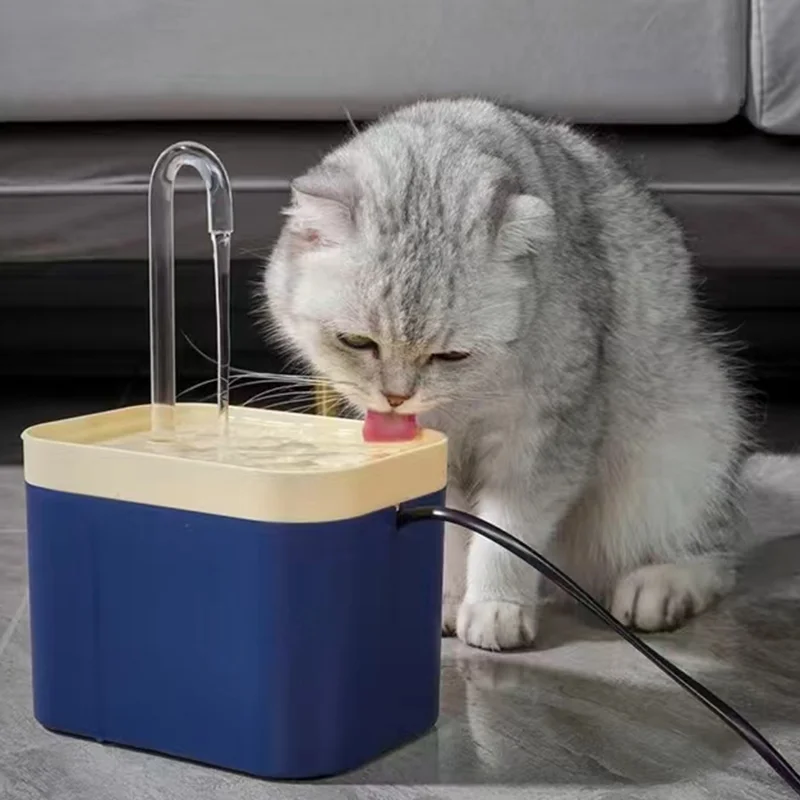 Cat Water Fountain Auto Filter Usb Electric Mute Cat Drinker Bowl 1.5L Recirculate Filtering Drinker for Cat Pet Water Dispenser