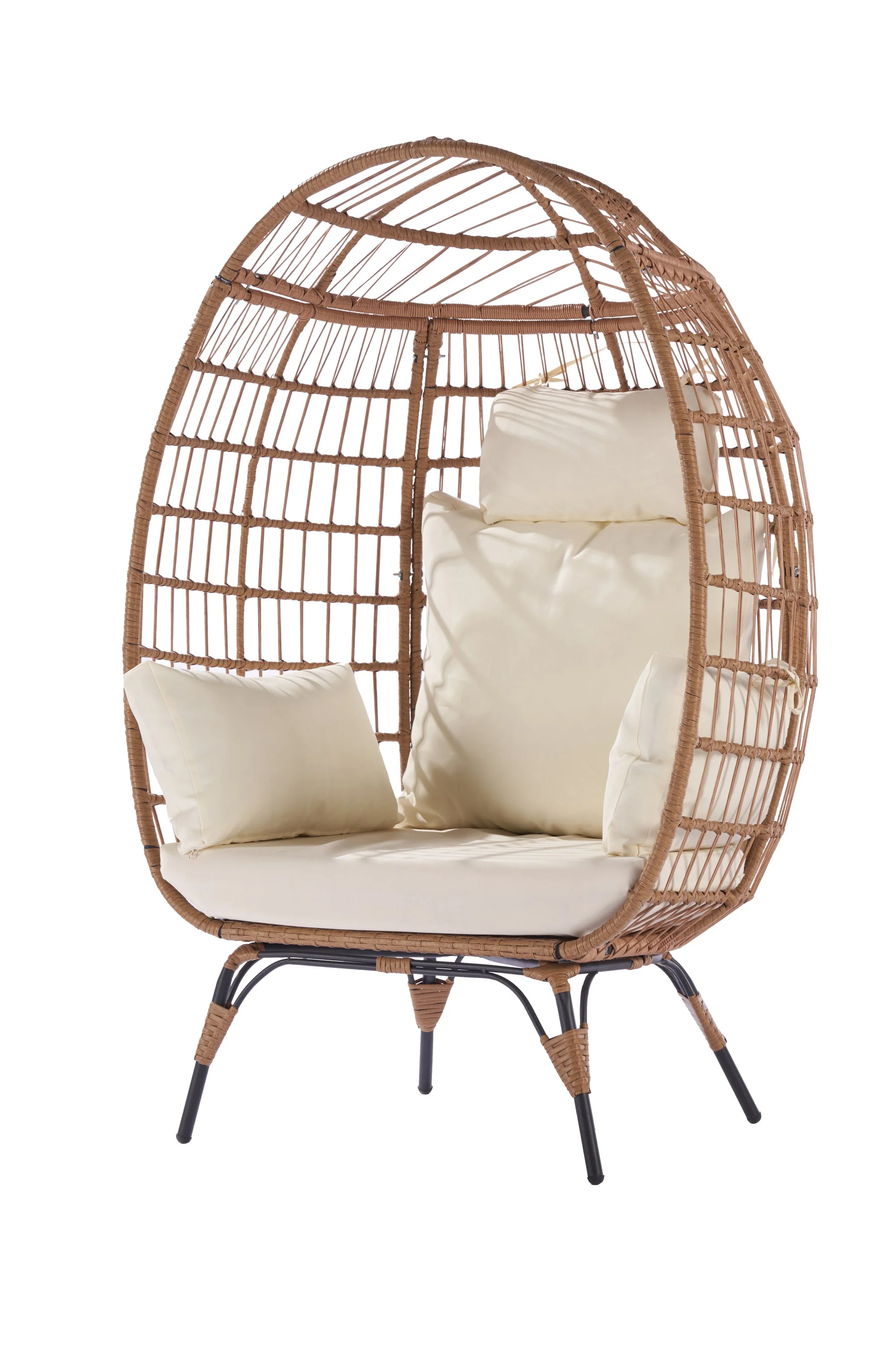 Opal Patio Wicker Egg Chair - Beige