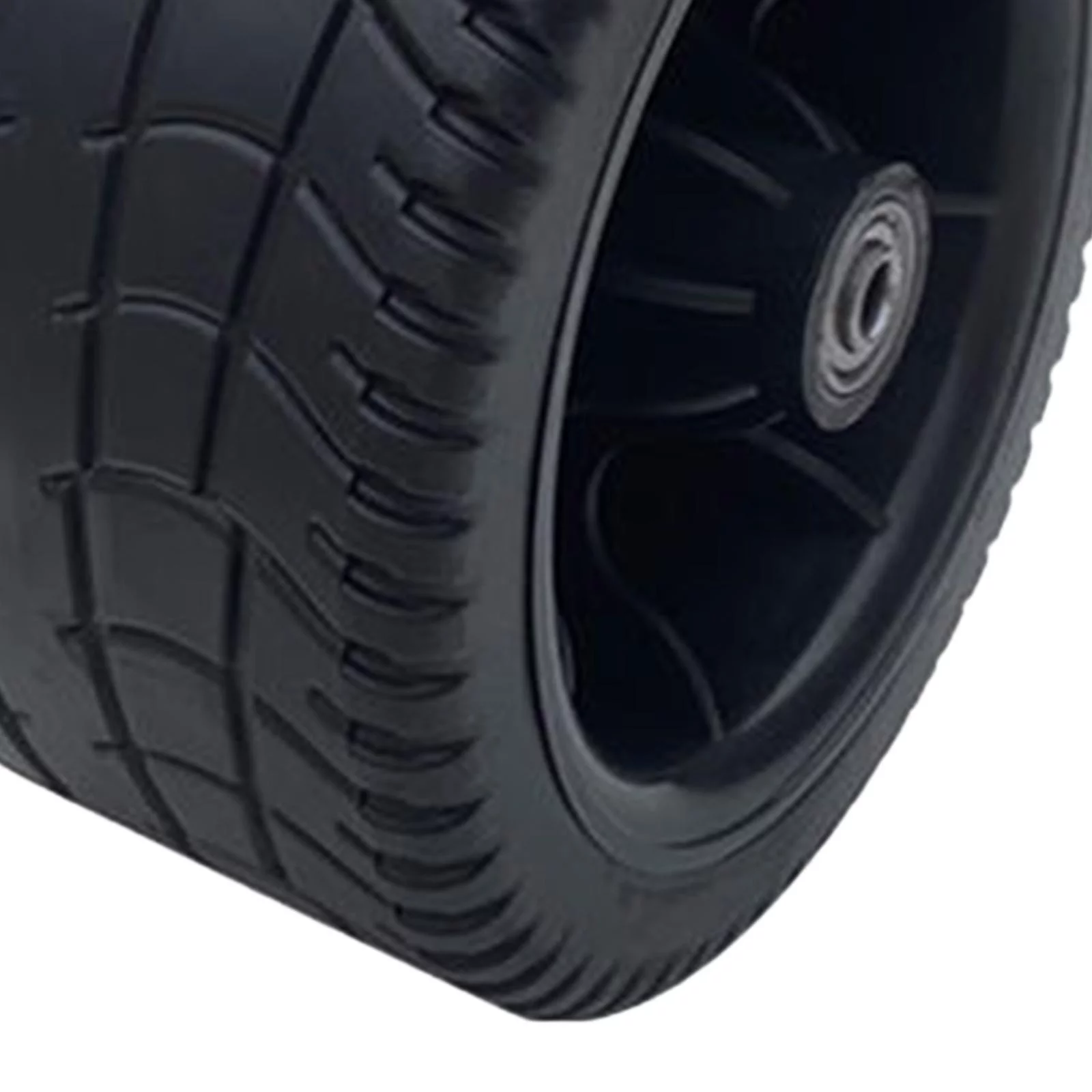 4inch Wide Wagon Cart Wheel PP Tires Black for Hand Trucks and Yard Trailers