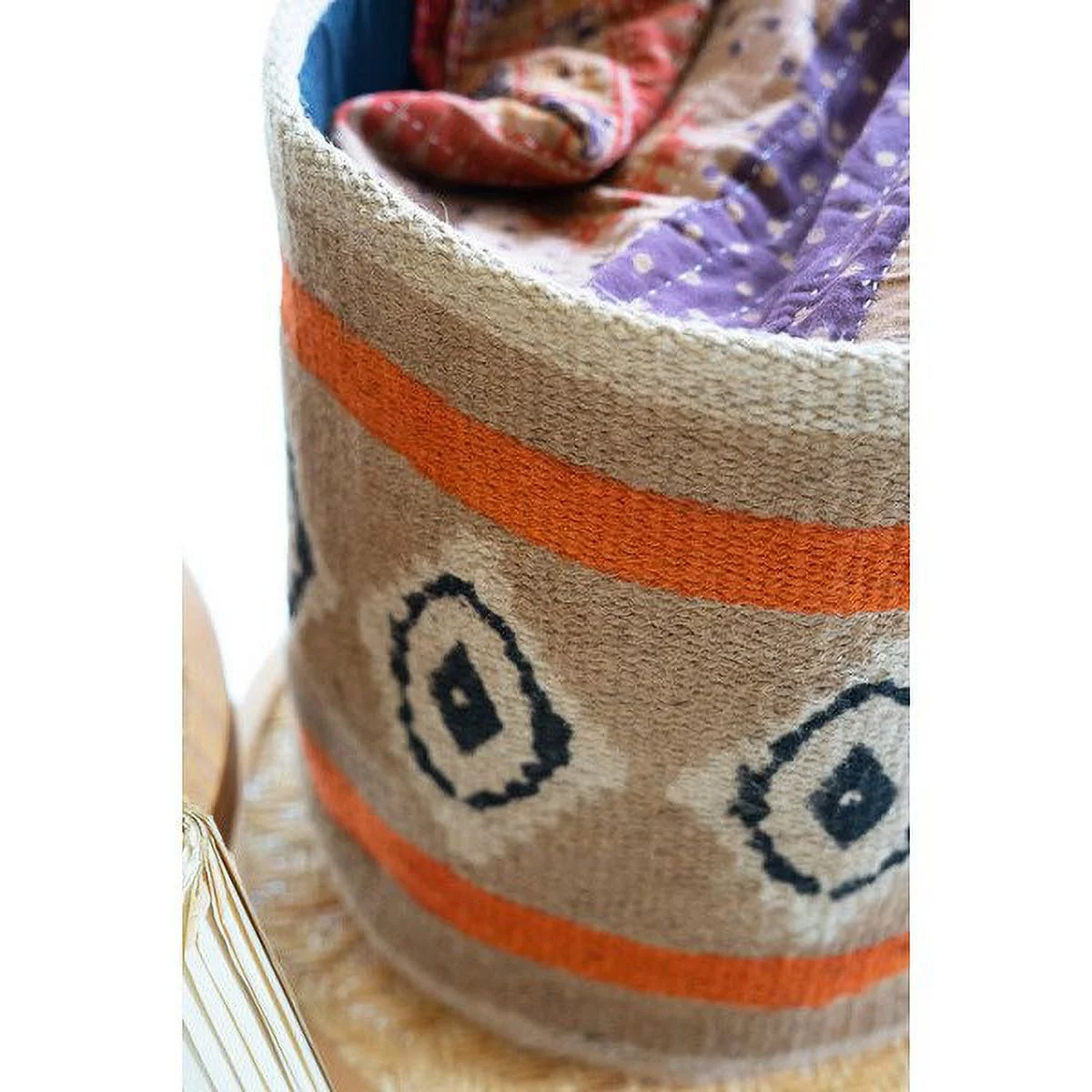 Set Of Three Jute Plant Baskets Multi