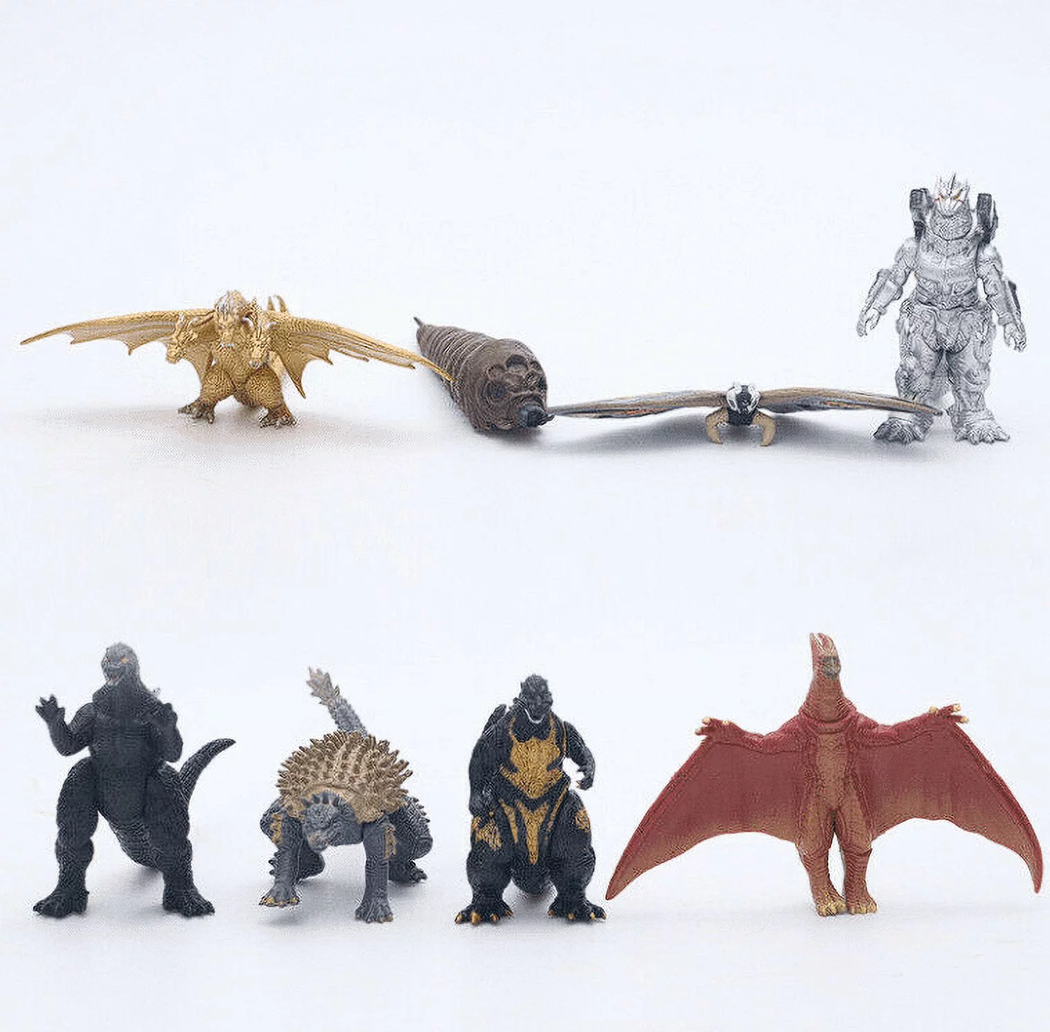 Godzilla 2 King of the Monster Mechagodzilla Gigan Anguirus 8 Pieces Action Figure