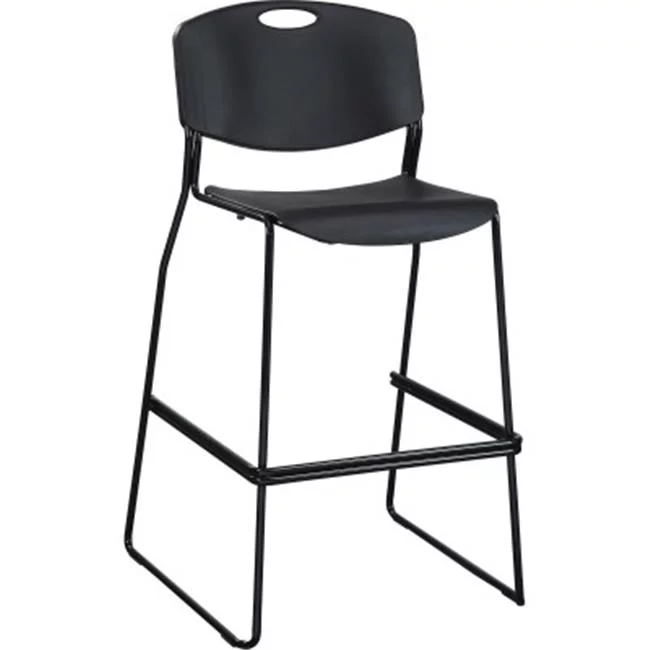 Heavy Duty Bistro Stack Chair - Black