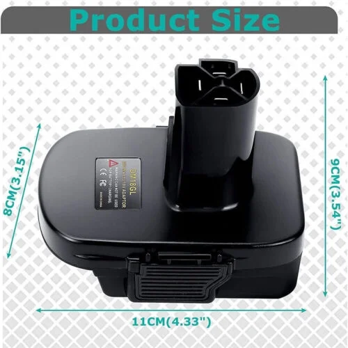 Battery Adapter For DEWALT Milwaukee  Li-ion Battery Convert to Craftsman 19.2V PLUG USB