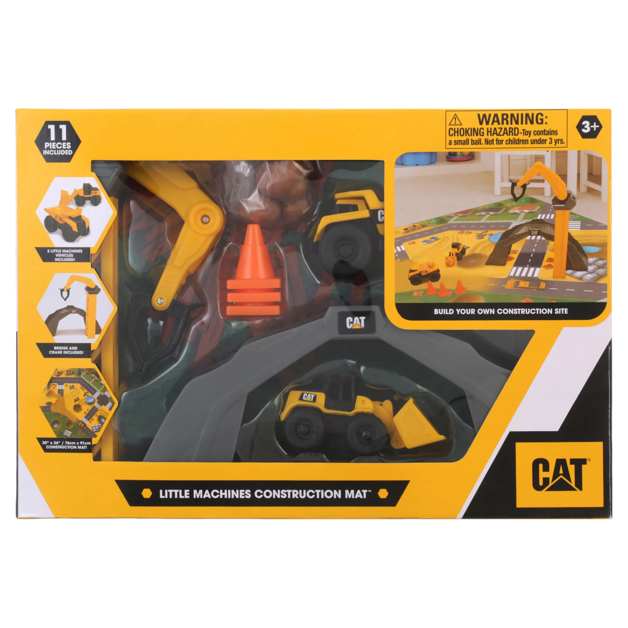 Cat Little Machines Vehicles and Play Mat