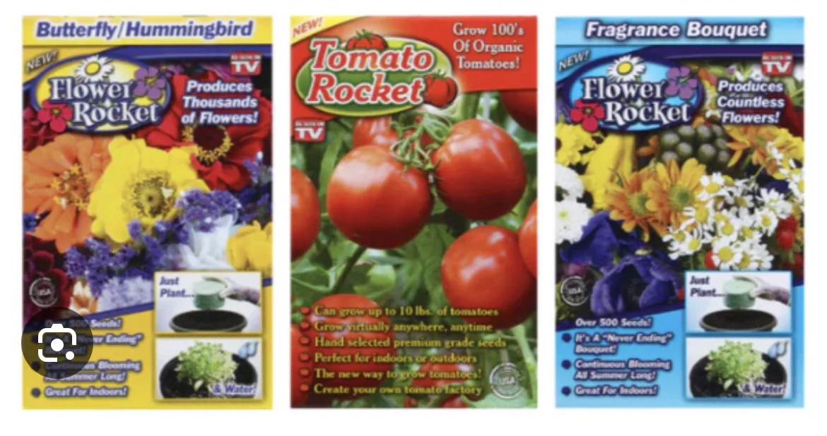 Tomato Painted Daisy Fragrance Bouquet Rockets Seed Multi pack of 3 As Seen On TV