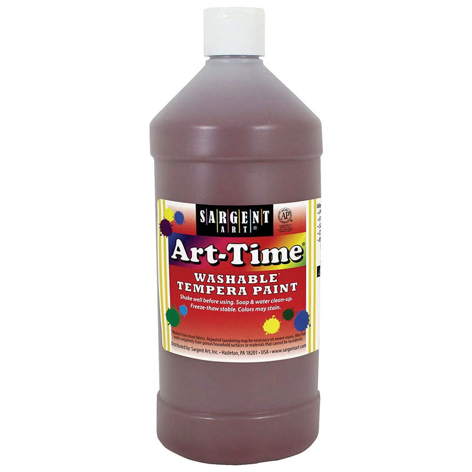 Washable Art-Time(R) Tempera Paint 32oz-Brown