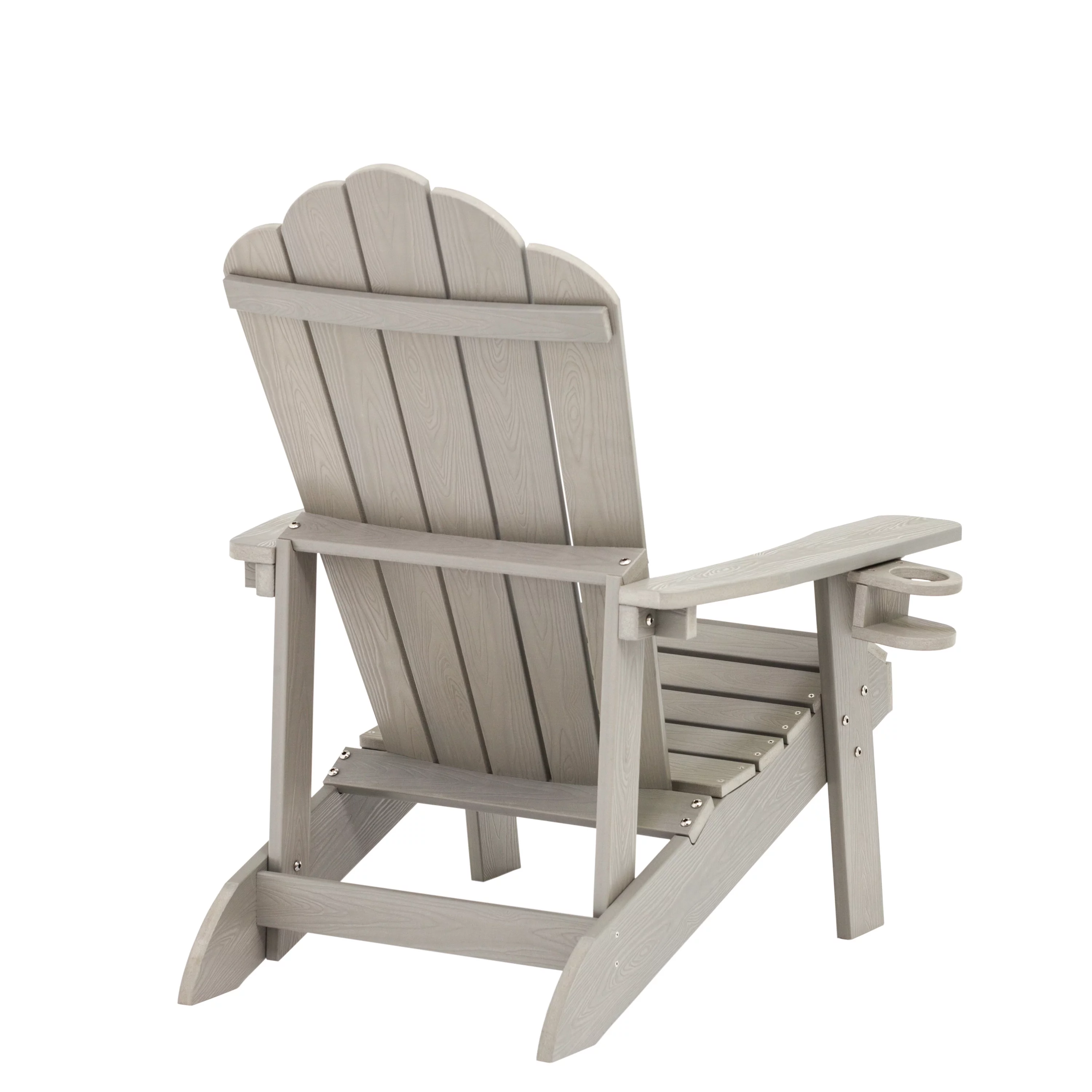 Blue Wave  EZ-Care Tek-Wood Adirondack Chair, Slate Gray - 37 x 30.7 x 41.7 in.