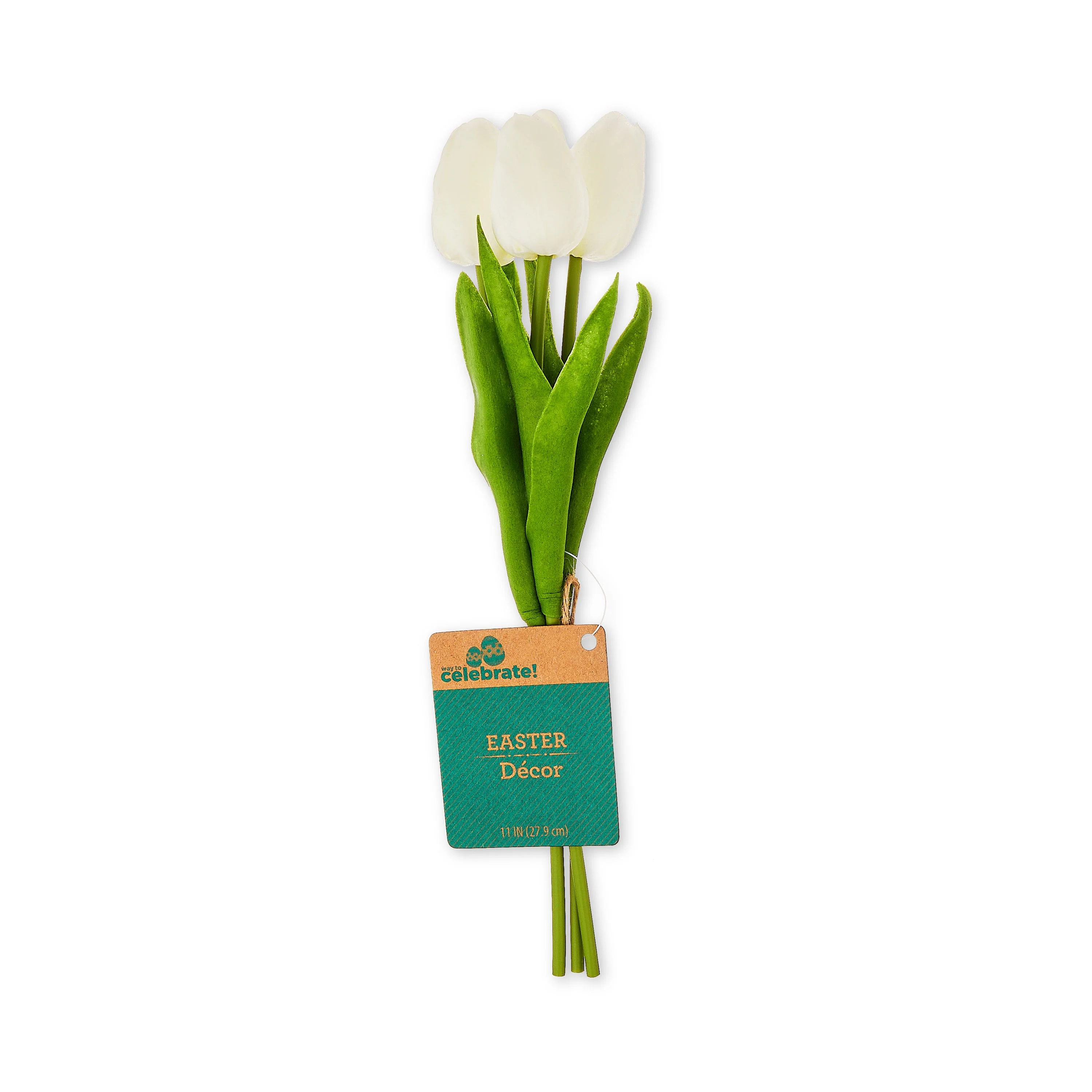 Way To Celebrate Easter White Tulip Bundle, 11 in