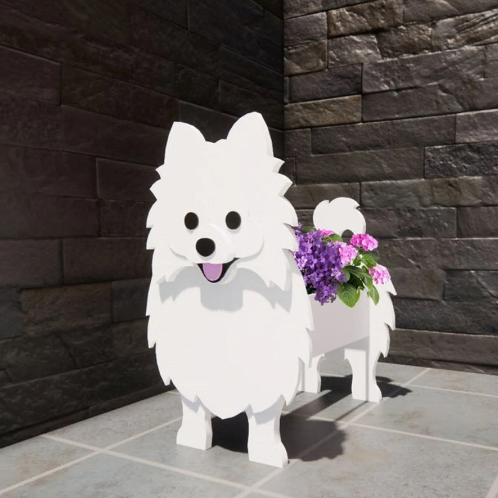 SIfdSeng 1Pc Flower Pot Dog Poodle Chihuahua Cute Animal Planters Flower Pot Dog Planter Storage Containers Dog Planters Garden Pet Dog Storage Pots Decorative Ornaments Animal Shaped 650