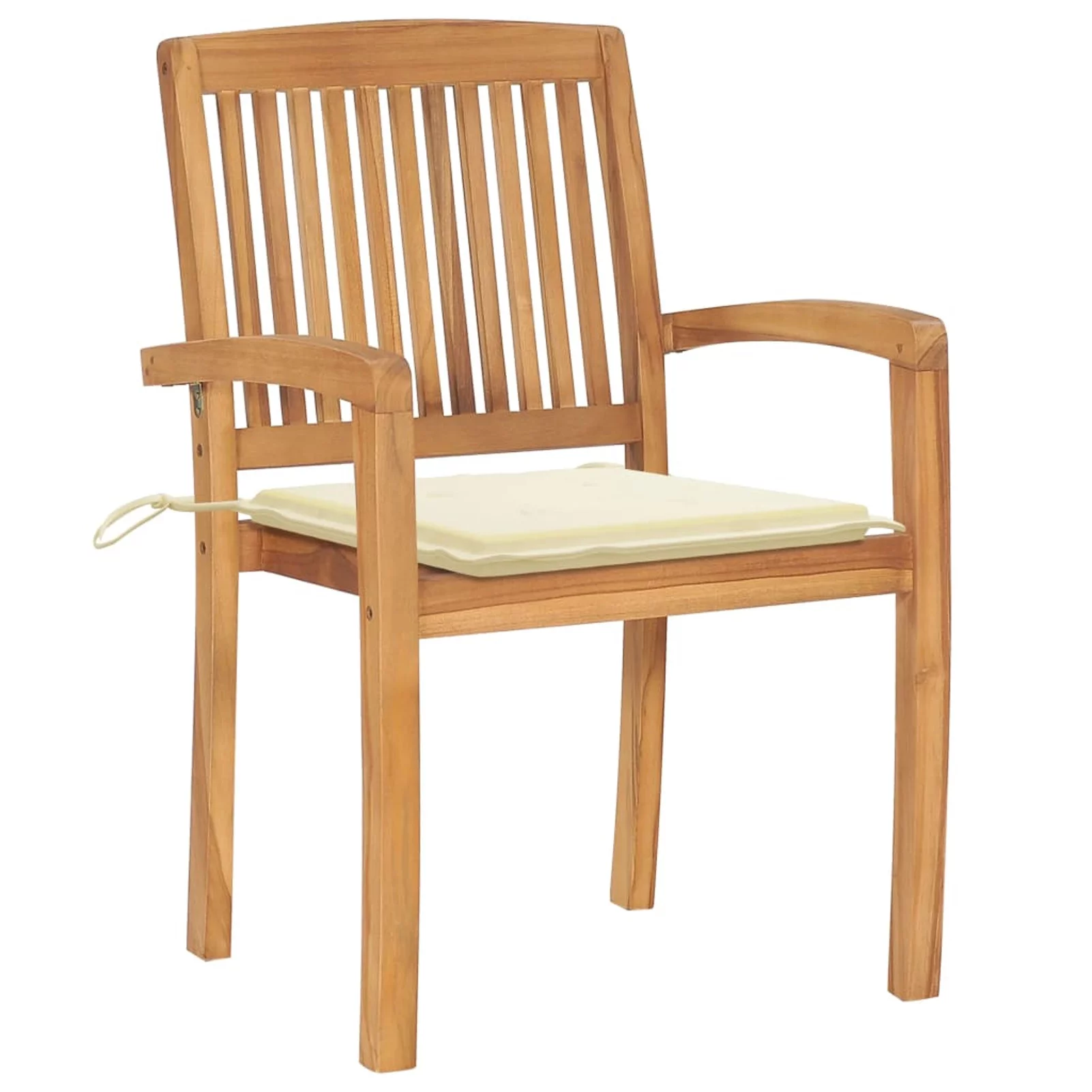 Irfora Patio Chairs 2 pcs with Cushions Solid Teak Wood