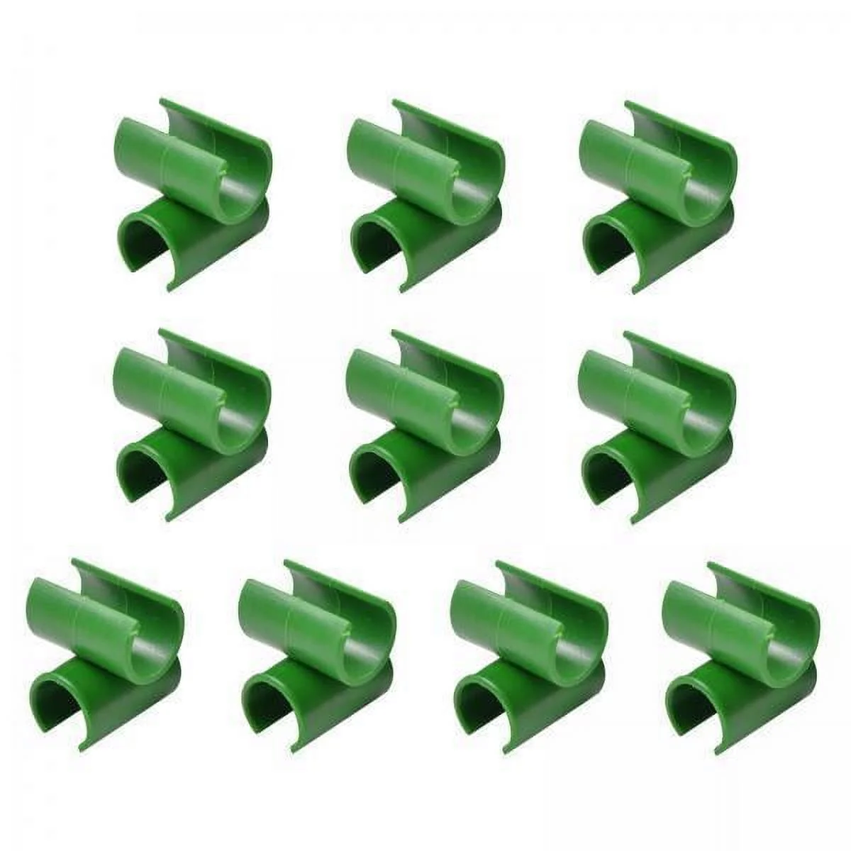 koolsoo 2xFlower Trellis Garden Plant Connector Greenhouse Buckle Stake Clips 10pcs 2 Pcs