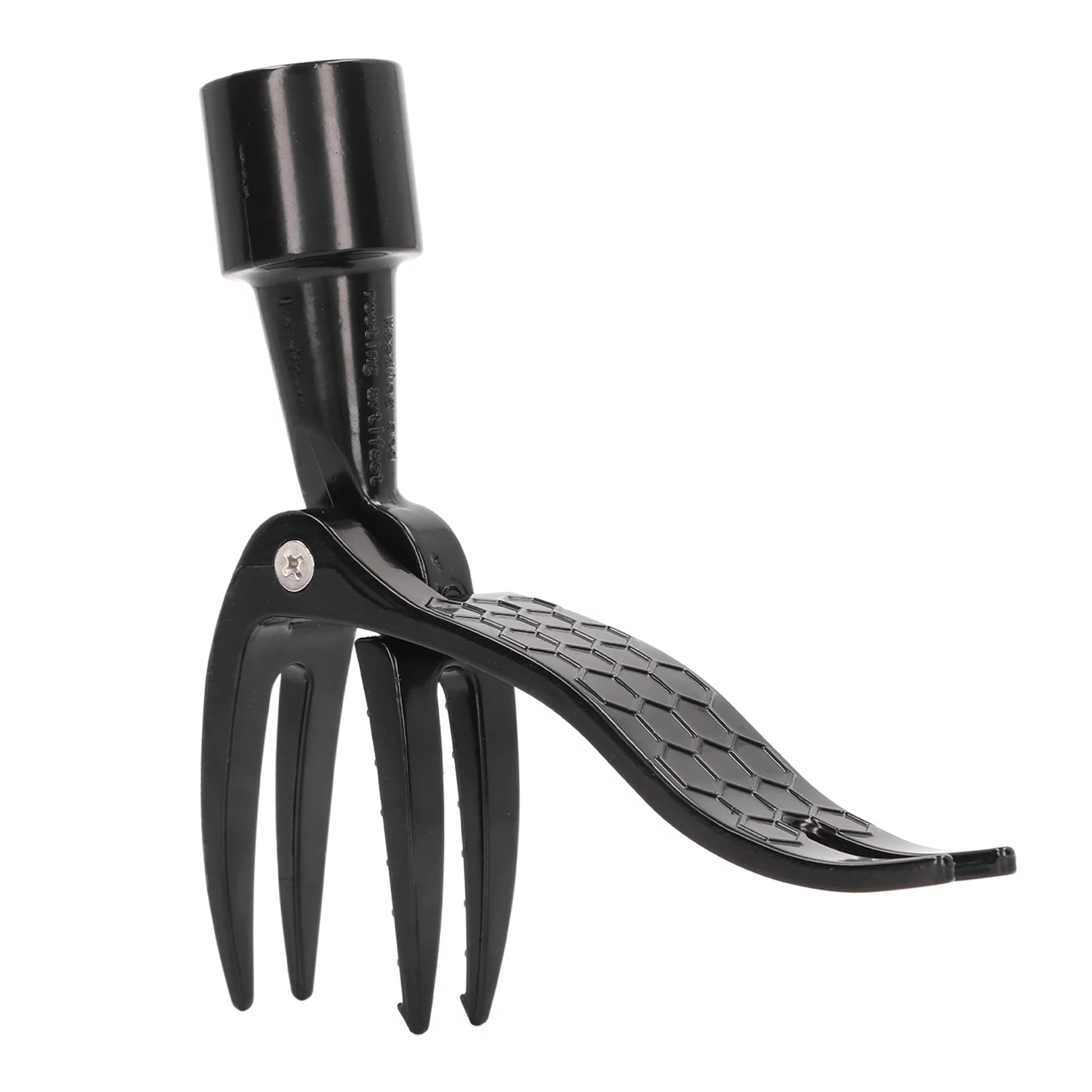 Stand Up Weed Puller Portable Aluminum Alloy Weed Picker 4 Claw Non Slip Weeding Head Tool