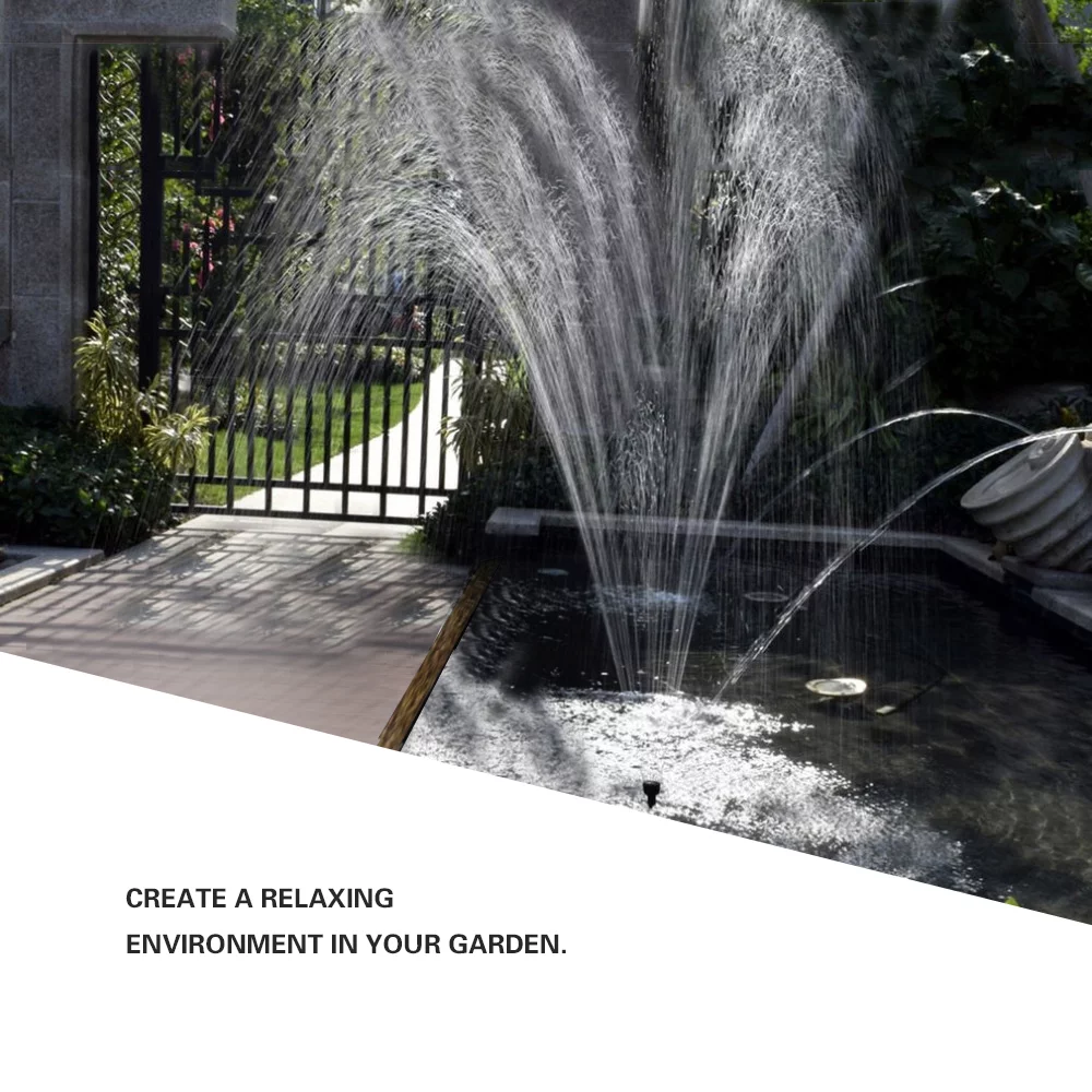 Andoer Solar Pump Birdbath Small Pond Garden Decoration -height 70cm DC30S-0710F