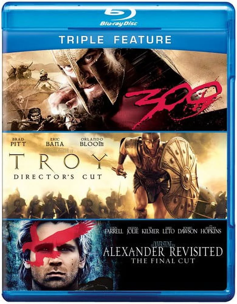 300 / Troy (Director's Cut) / Alexander Revisited: The Final Cut (Blu-ray), Warner Home Video, Action & Adventure