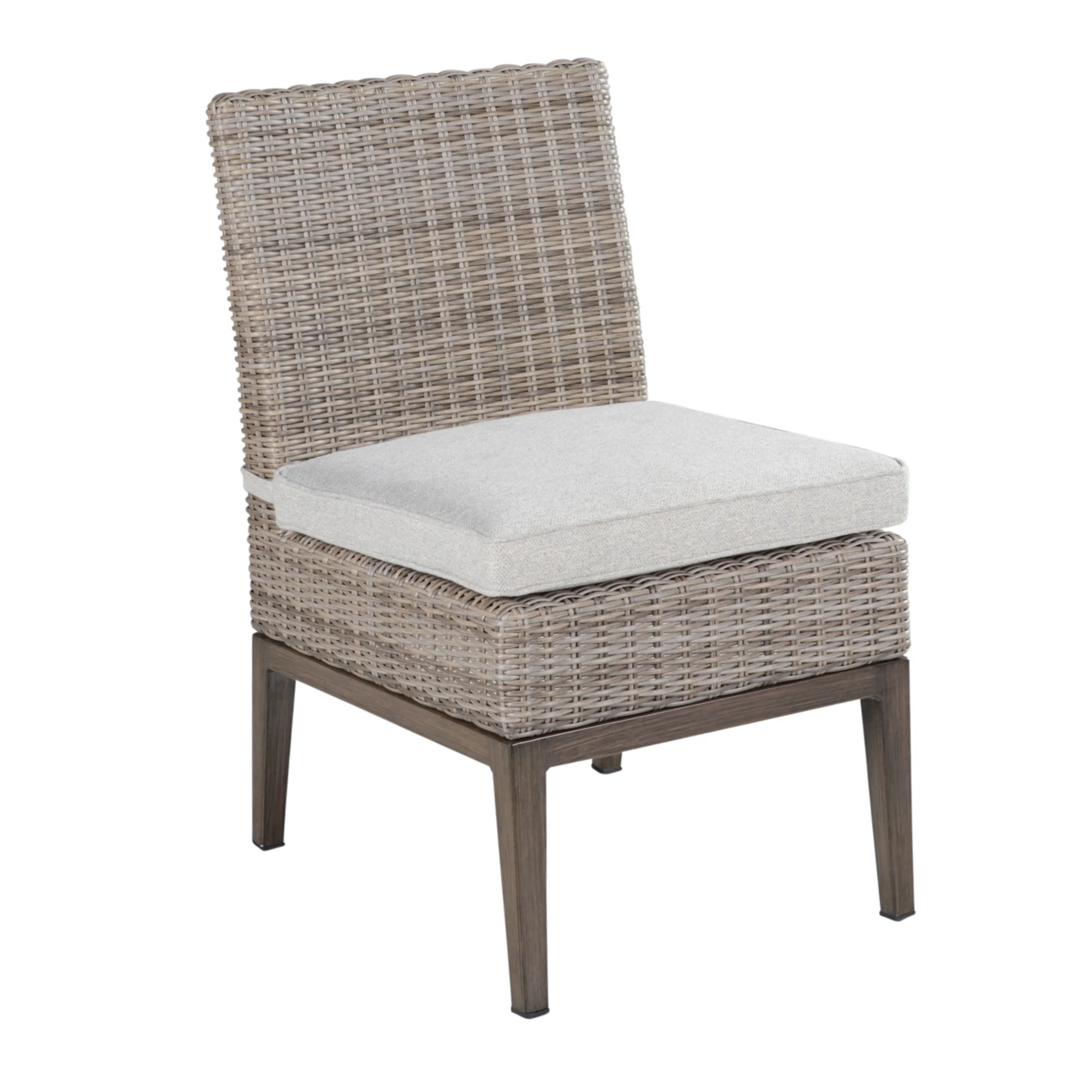 Marina Gray Aluminum Patio Side Chair