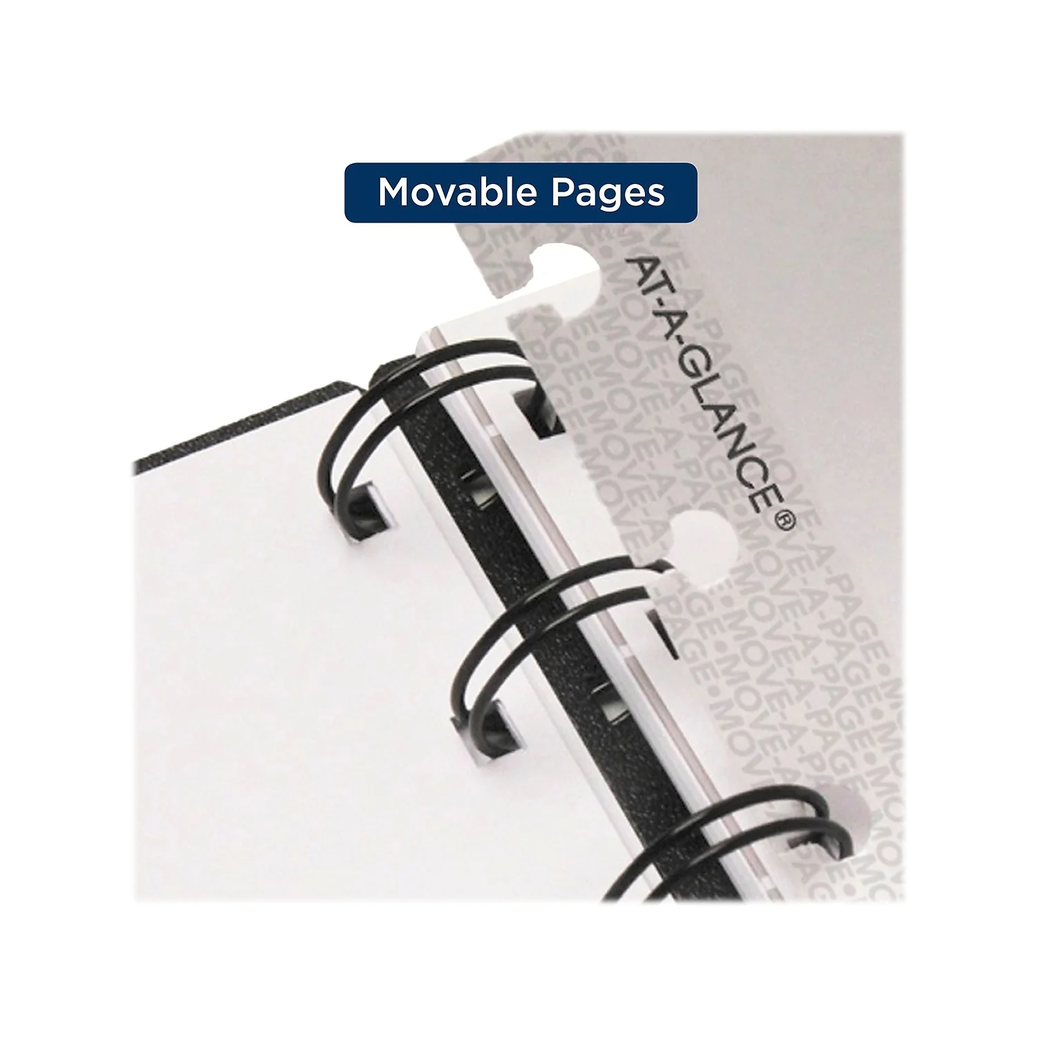 AT-A-GLANCE Move-A-Page 2024 Weekly Monthly Appointment Book Planner Black Large