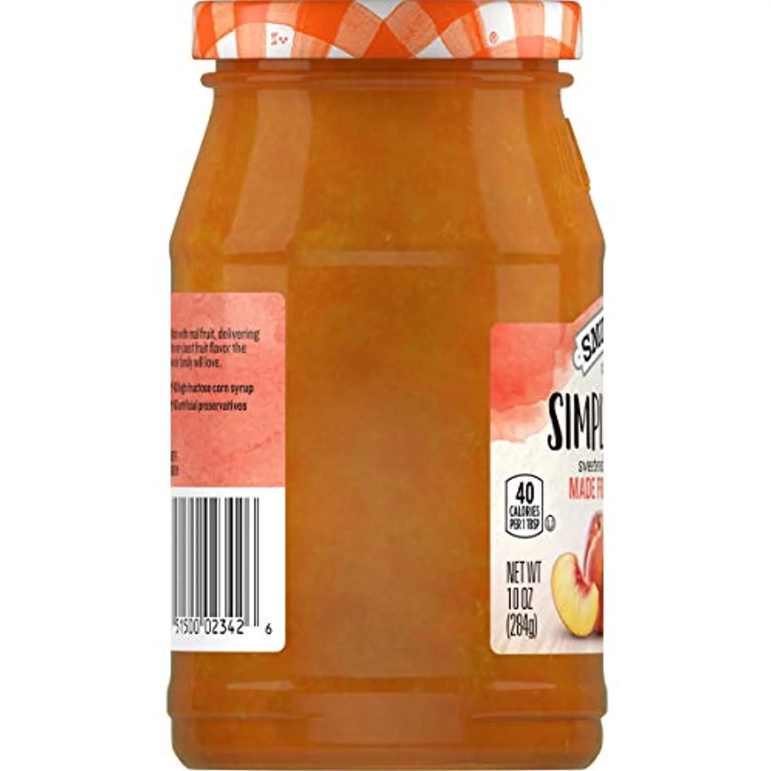 Smuckers Simply Fruit Peach Spreadable Fruit, 10 Ounces