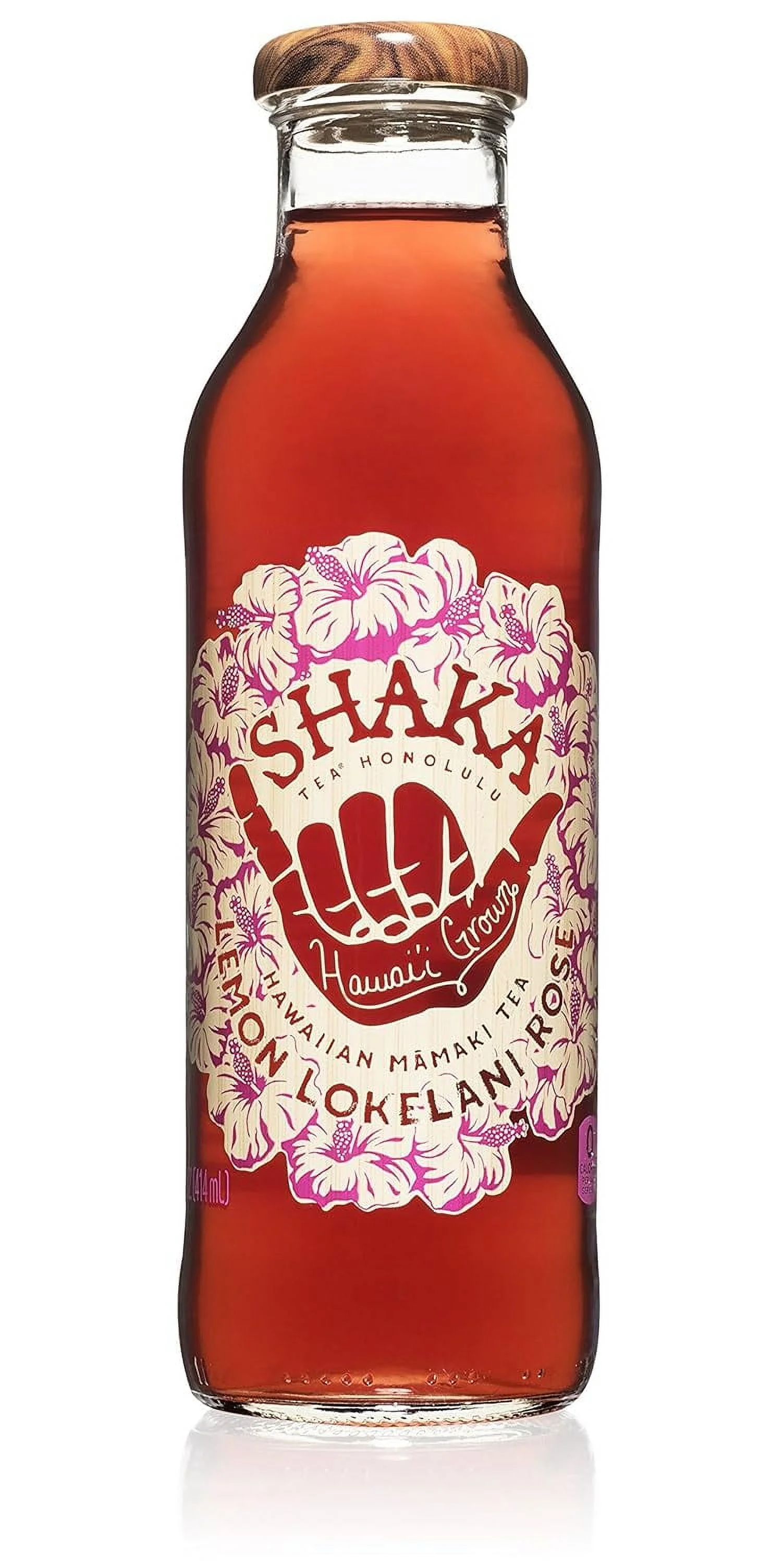 Mamaki Hawaiian  - Lemon Lokelani Rose  - 12 Pack - Naturally Sweetened With Monk Fruit, No Added Cane Sugar, Naturally Caffeine-Free, Mamaki Is Found  Grown In Hawaiian