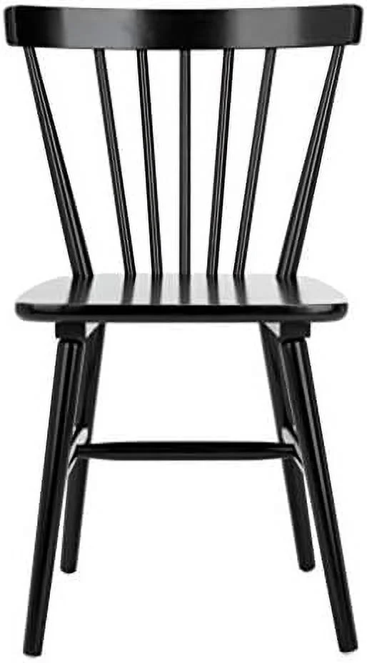 SJOPKMNH Home Winona Farmhouse White and Natural Spindle Back Dining Chair