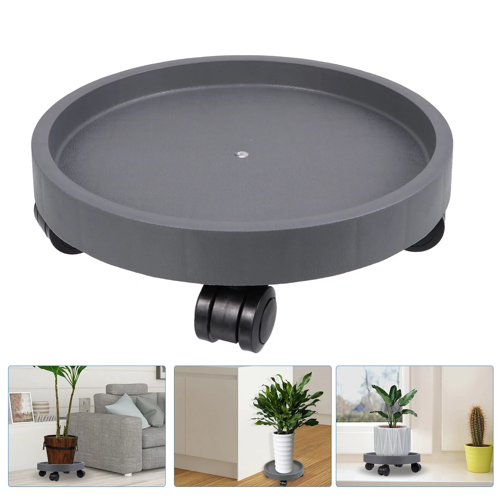 Gongxipen Heavy Duty Plant Practical Rolling Plant Stand Useful Flower Pot Trolley