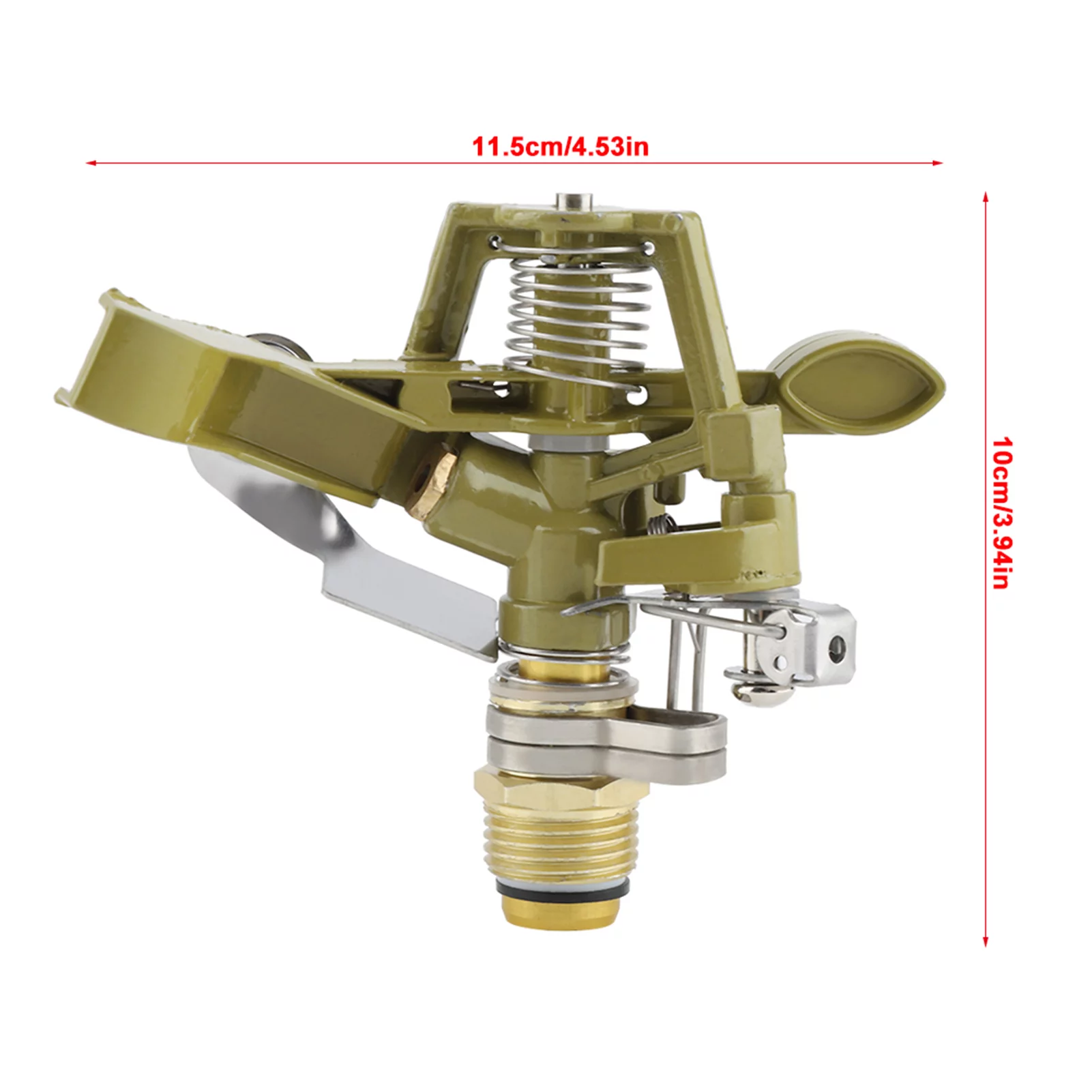 360 ° Zinc Alloy Ground Insert   Zinc Sprink Water Watering Sprinkler Sprayer Lawn Garden Yard