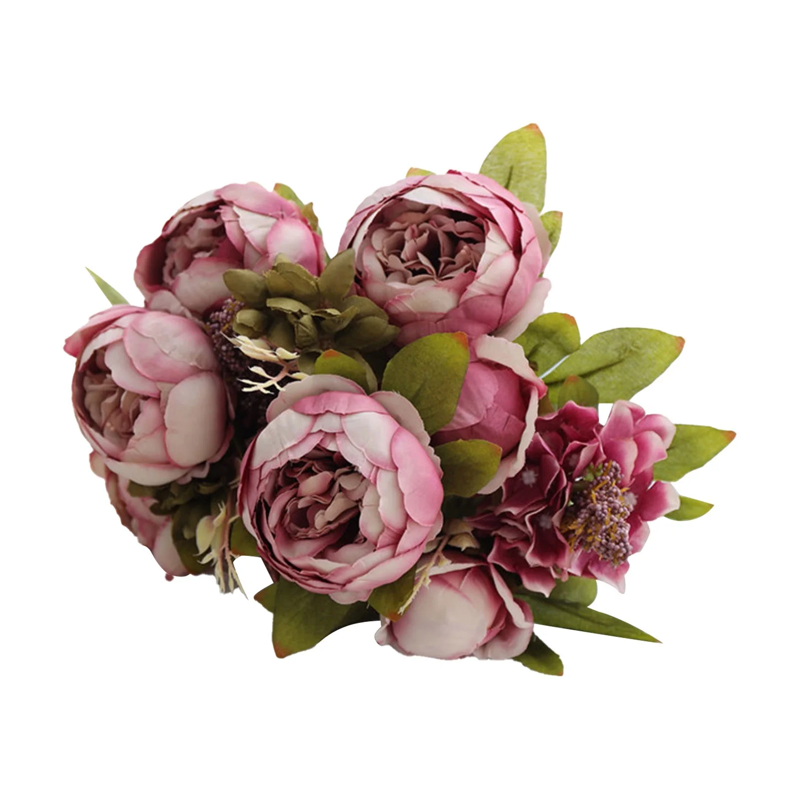 Yeetfub Faux flowers Silk Flowers Covered Peony Simulation Peony Living Room Home Table Decorative Flowers Artificial Flowers Ornaments Features: for Window Garden Office Patio Planter