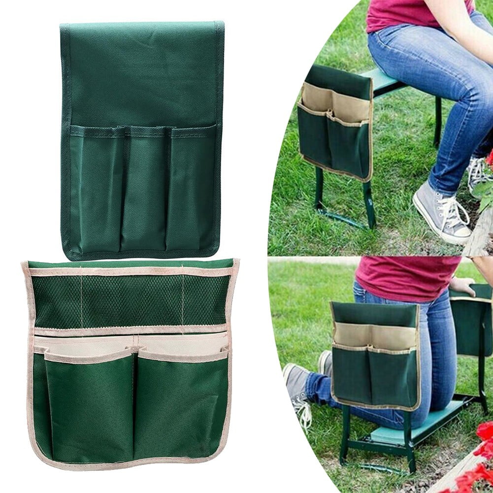 Highly Green Folding Garden Kneeler Chair Bench Stool Tool Pouch