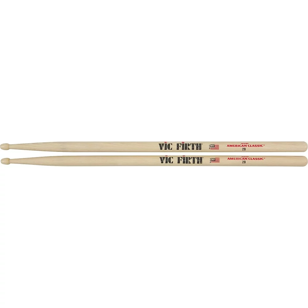 Vic Firth American Classic 2B Wood Tip Drumsticks