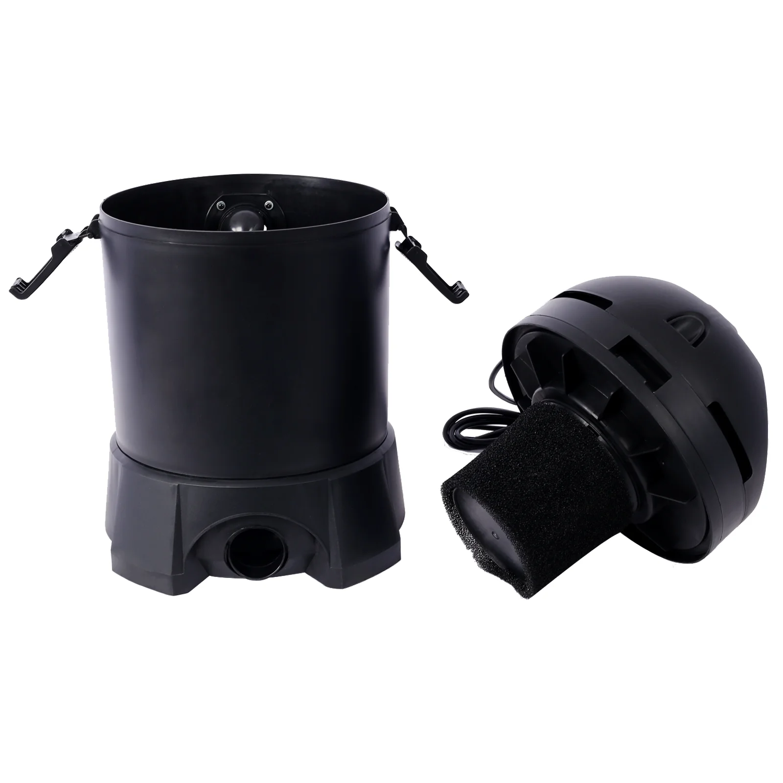 Garden Pond Vacuum Cleaner,cleansweep with 14ft intake suction hose, 4 Extension Tubes, 3 Vacuum Nozzles, a 6.5 Foot Output Hose, and a Debris Collection Bag