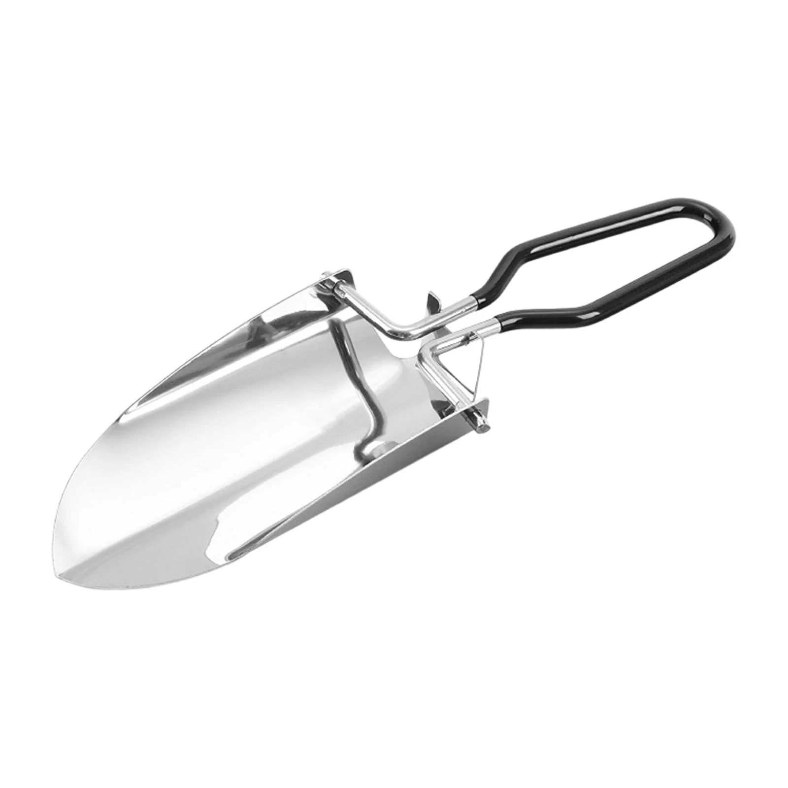 SunniMix Folding Garden Trowel Cultivator Farm Handy Camping Shovel Small Hand Shovel Black