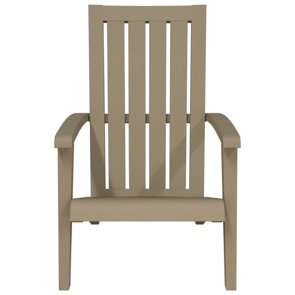 Suzicca Patio Adirondack Chair Brown Polypropylene