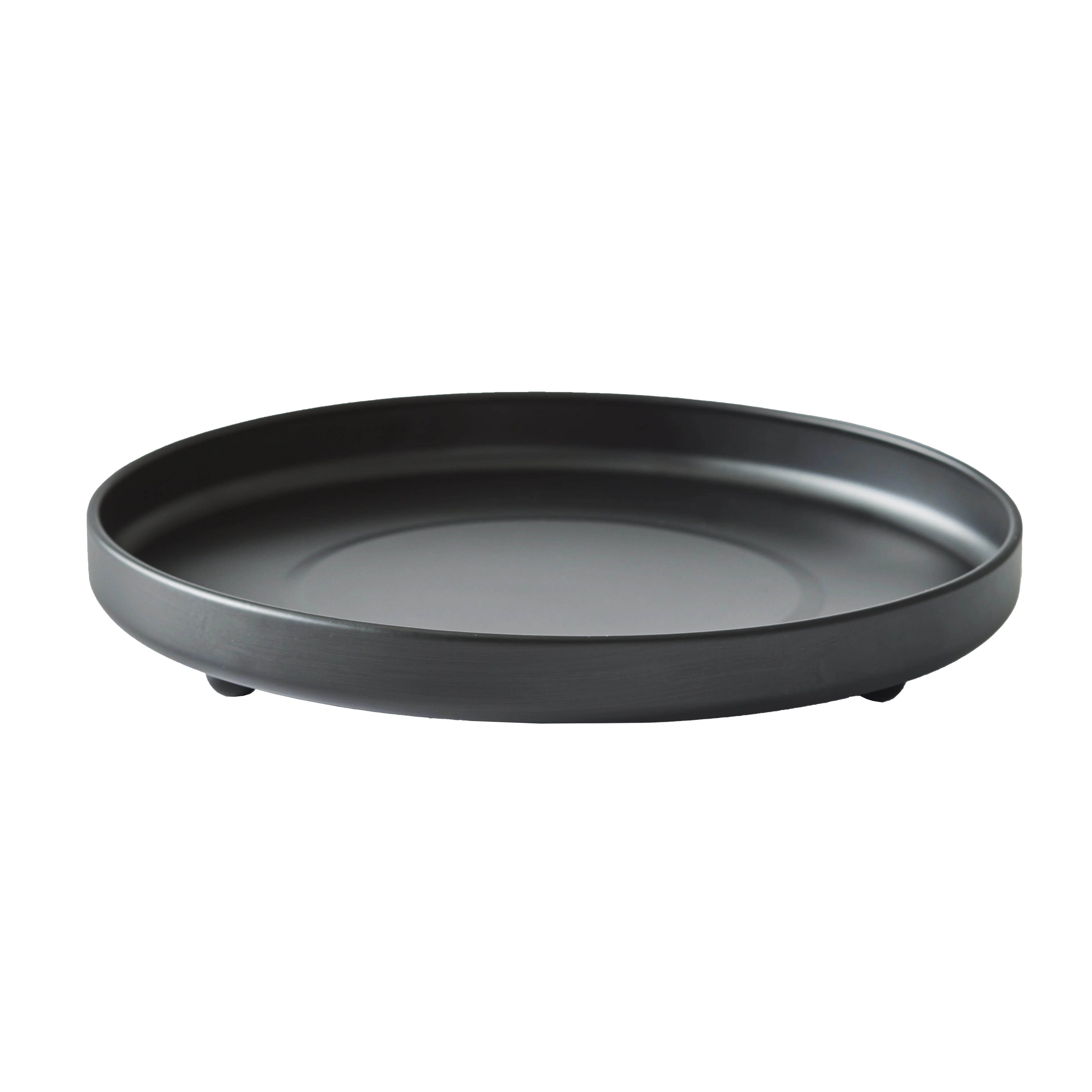 Better Homes & Garden Metal Black Saucer 10in