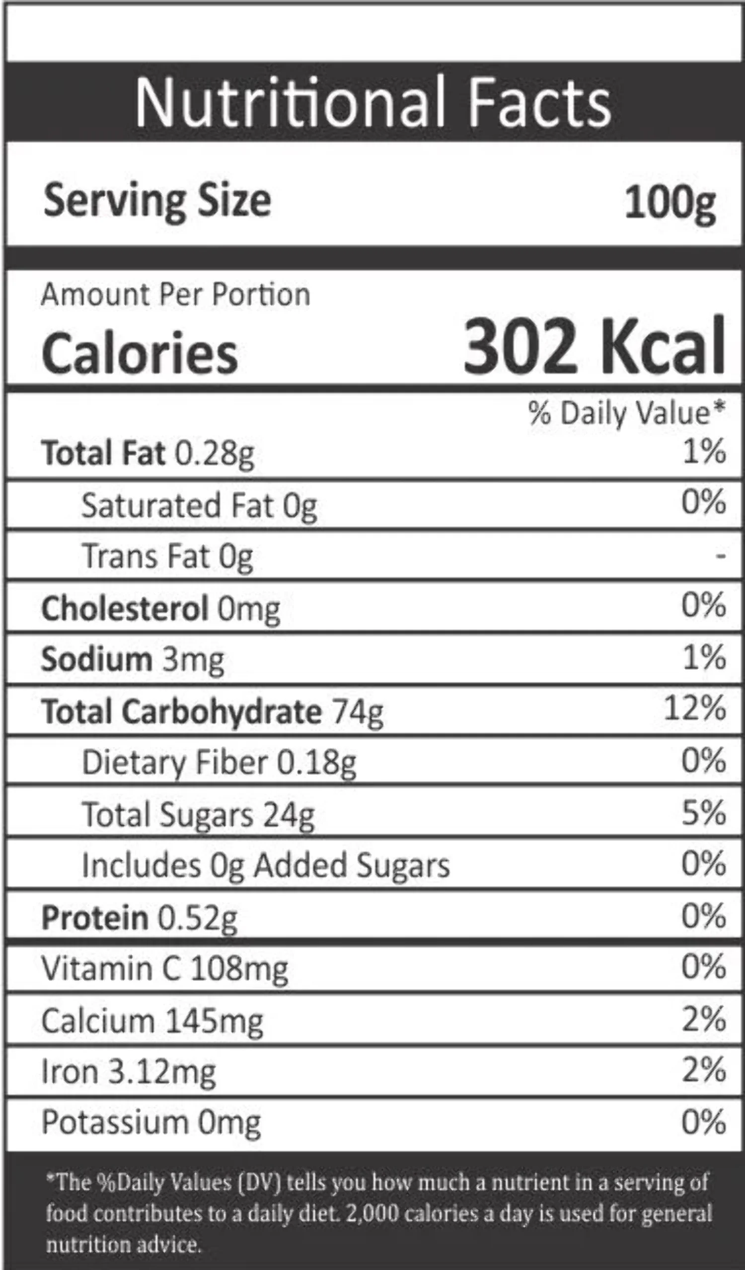 Sugarcane Premix Fruit Powder 100% Natural
