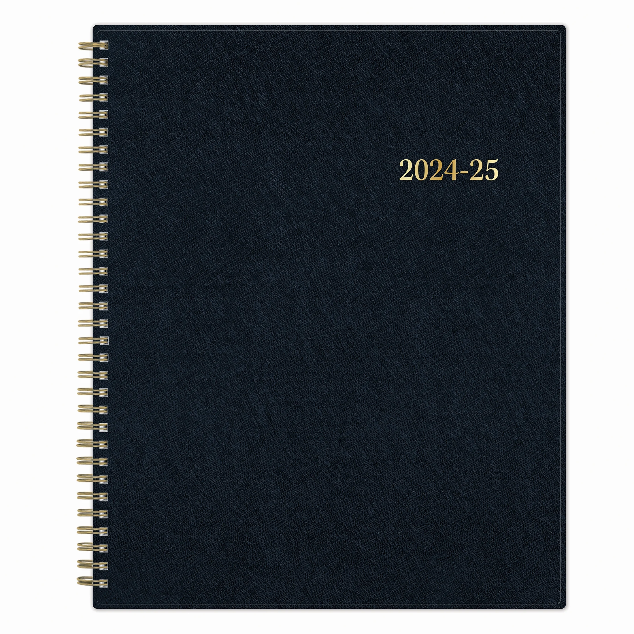 2024-25 Weekly Monthly Planner, 8.5x11, by Blue Sky, Navy Crossgrain