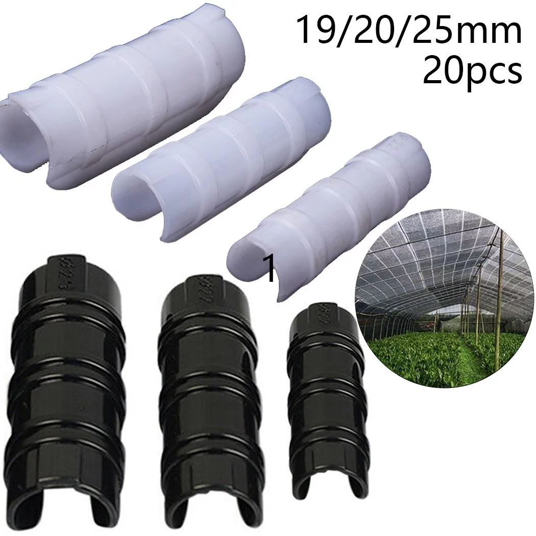 20Pcs 19/20/25mm Clip Plant Greenhouse Film Clips Fixed Pipe Frame Tube Clamp