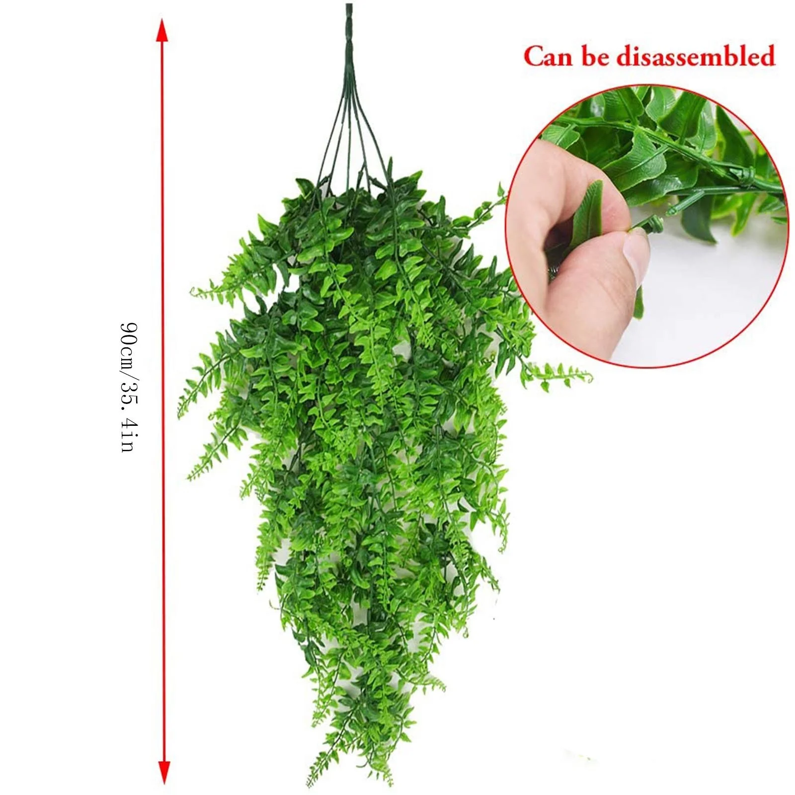 MtsDJSKF Wall Calendar 2024-2025 Large 22X17 Artificial Ferns Persian Rattan Outdoor for Wall Indoor Hanging Baskets Wedding Garlandr 1 Pcs *6Pcs