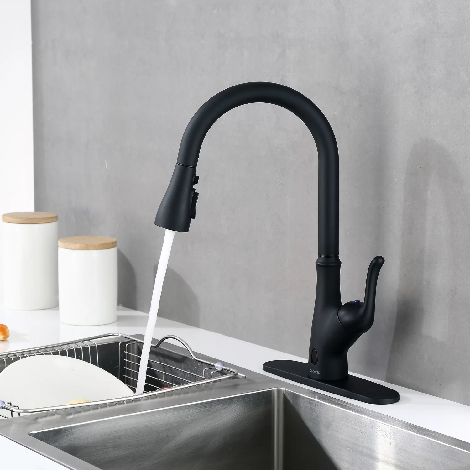 CGFHYP Pull Down Touchless Single Handle Kitchen Faucet