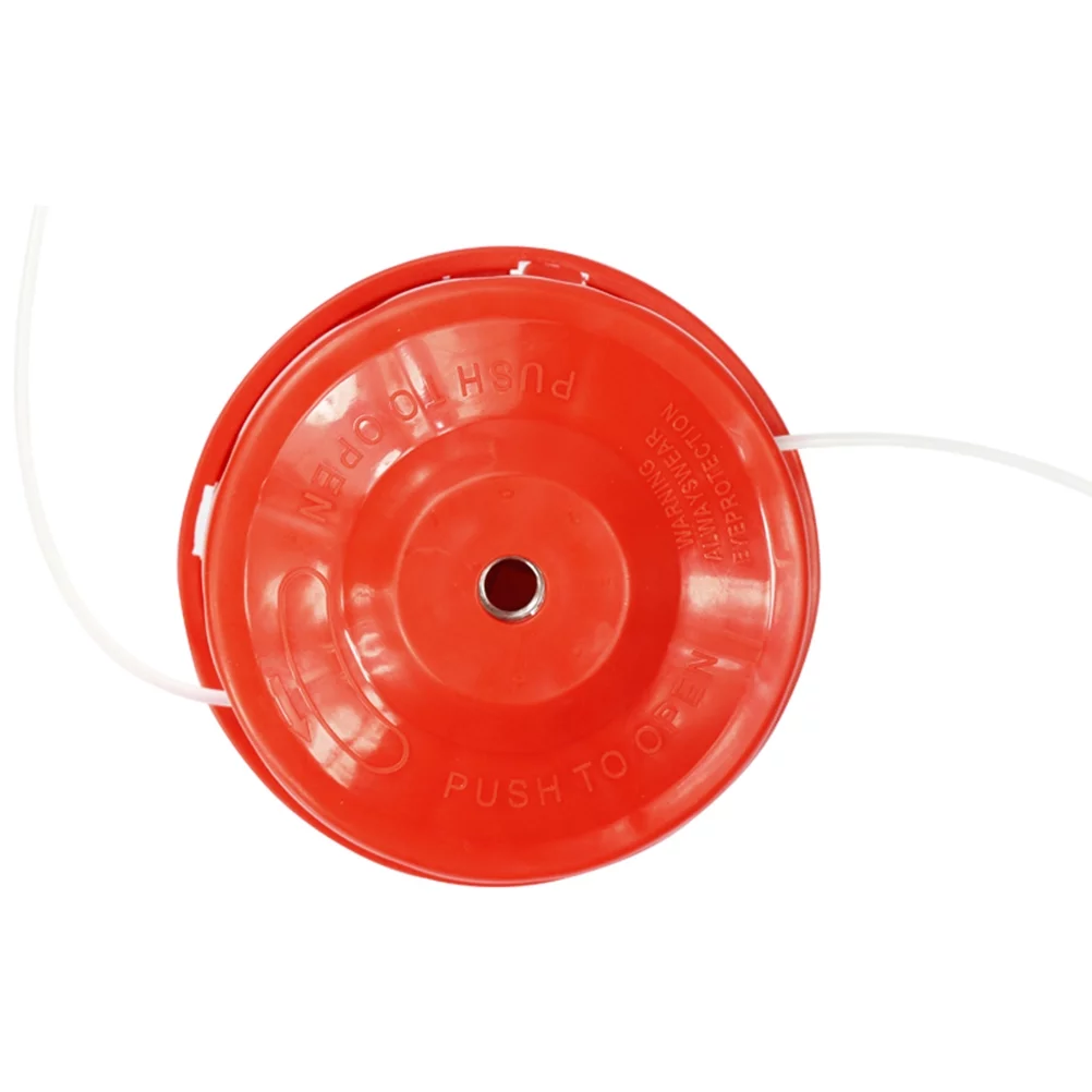 Guichaokj Universal Garden Grass Trimmer Brush Cutter Head 2 Wires Mower Bump Cutting Trimmer Gardening Brush Cutter Head Grass Trimmer Head (Red)