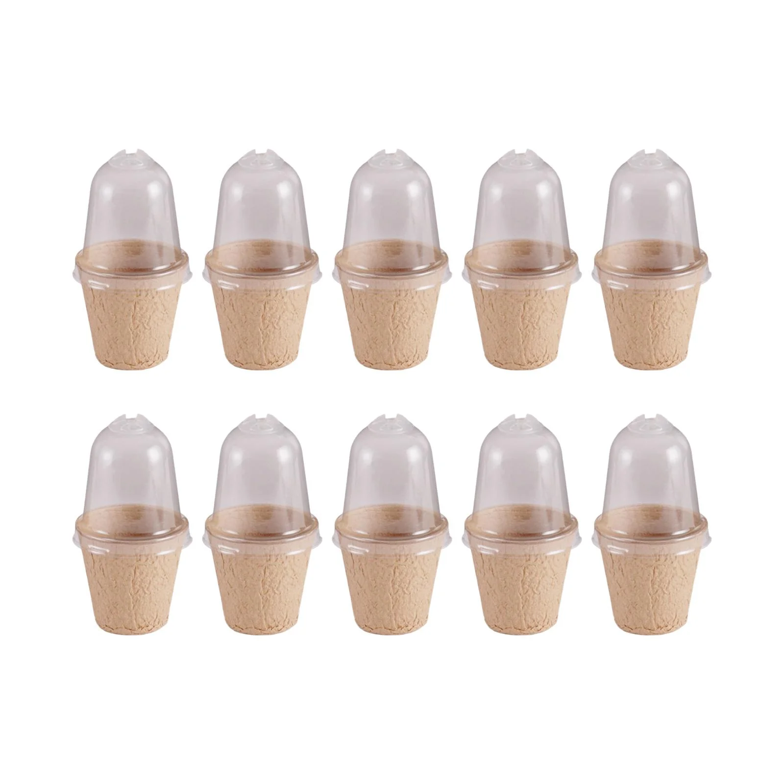 10pcs Plant Pot Nursery Cup Starter Seedling Starter Trays Plant Pots Plant Pot Planter Container Cups for 6cm