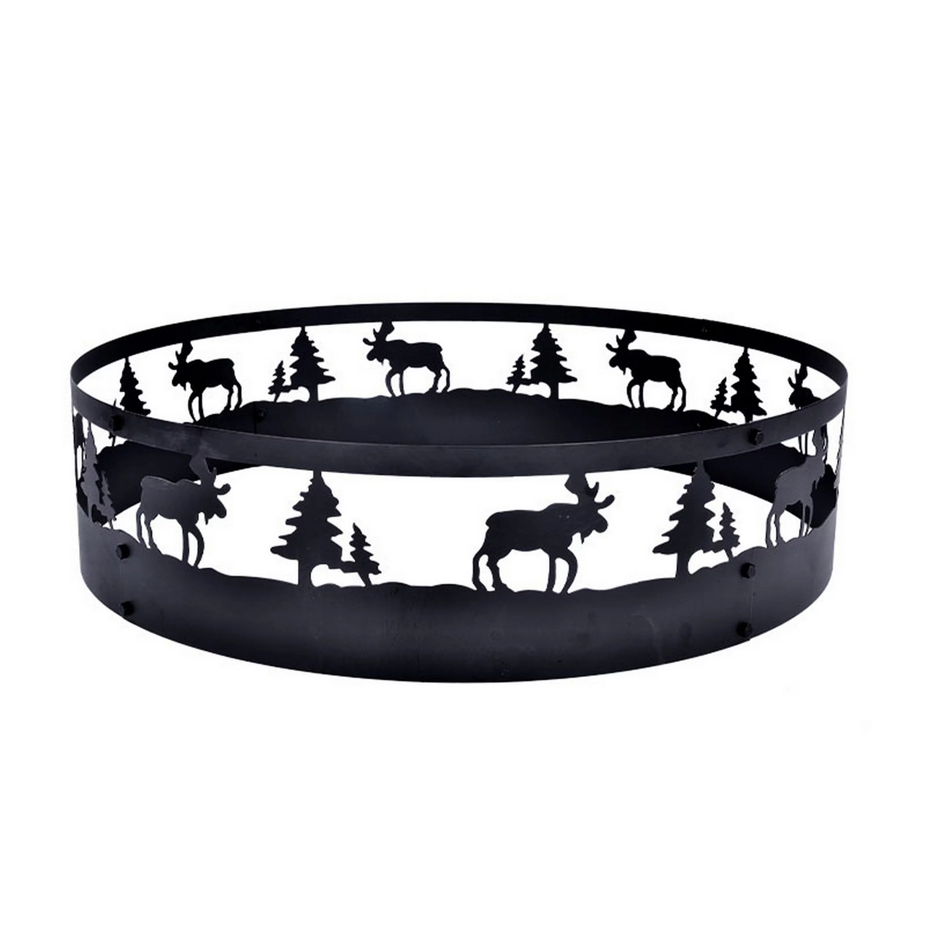 Galileo Fire Pit Ring Outdoor Patio Fire Steel BBQ Grill Fire Pit Ring (1.35MM Thick)for Camping Picnic Bonfire Beaches Park Patio Backyard