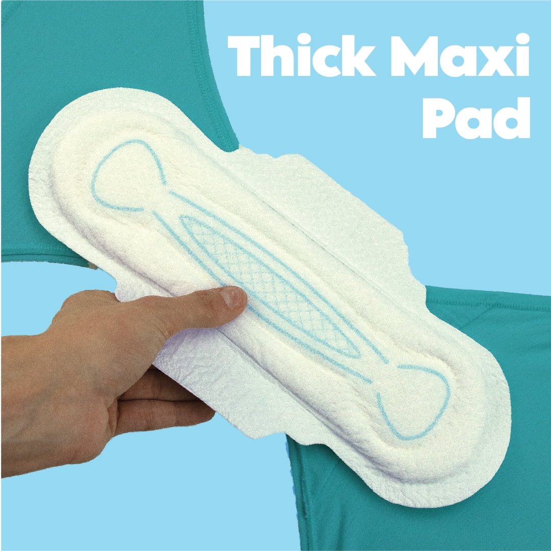 Equate Maxi Pads with Wings, Unscented, Super Absorbency, Size 3 (26 Count)