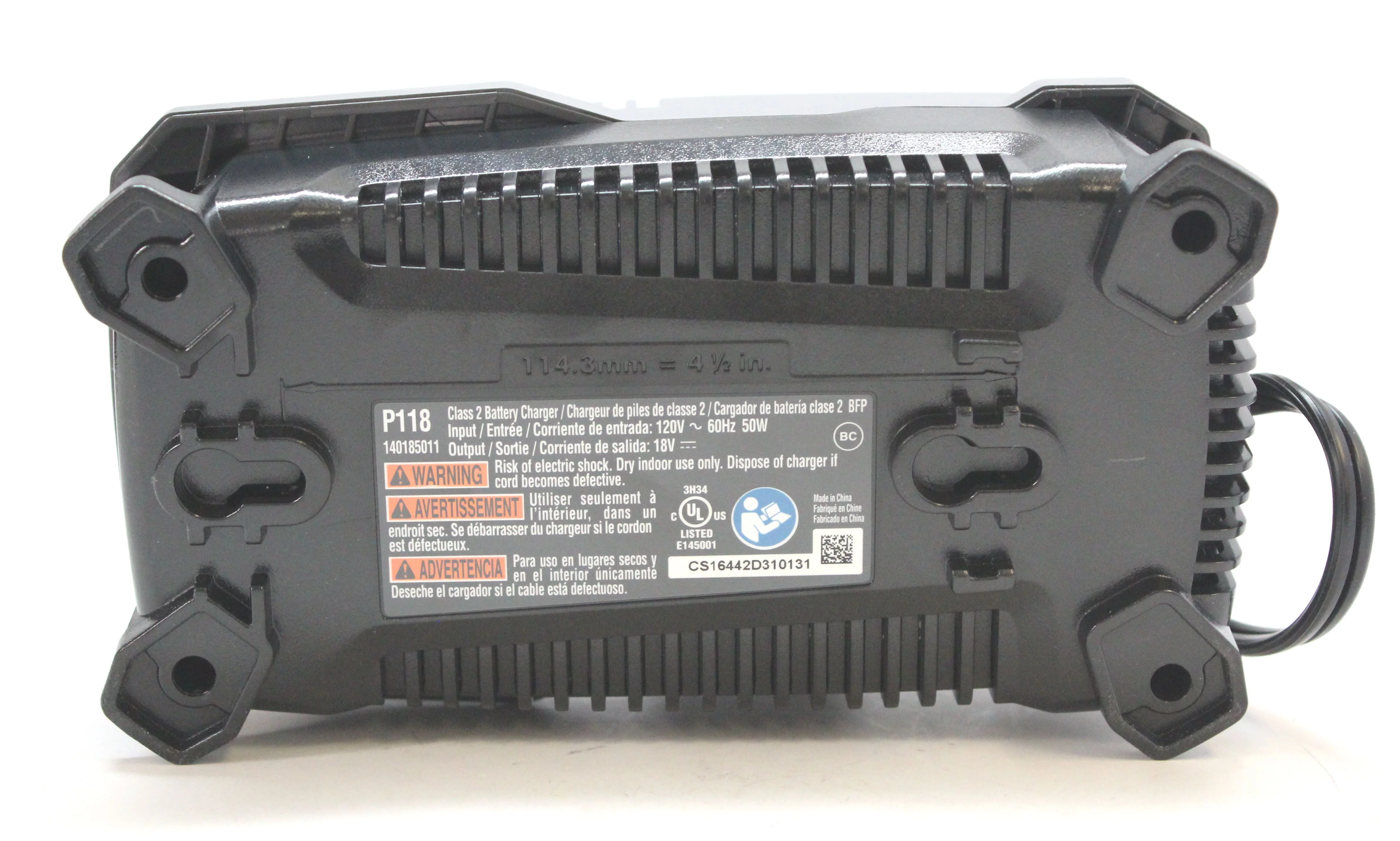 Ryobi 18 Volt P118 Dual-chemistry Lithium Ion OEM Battery Charger # 140173004